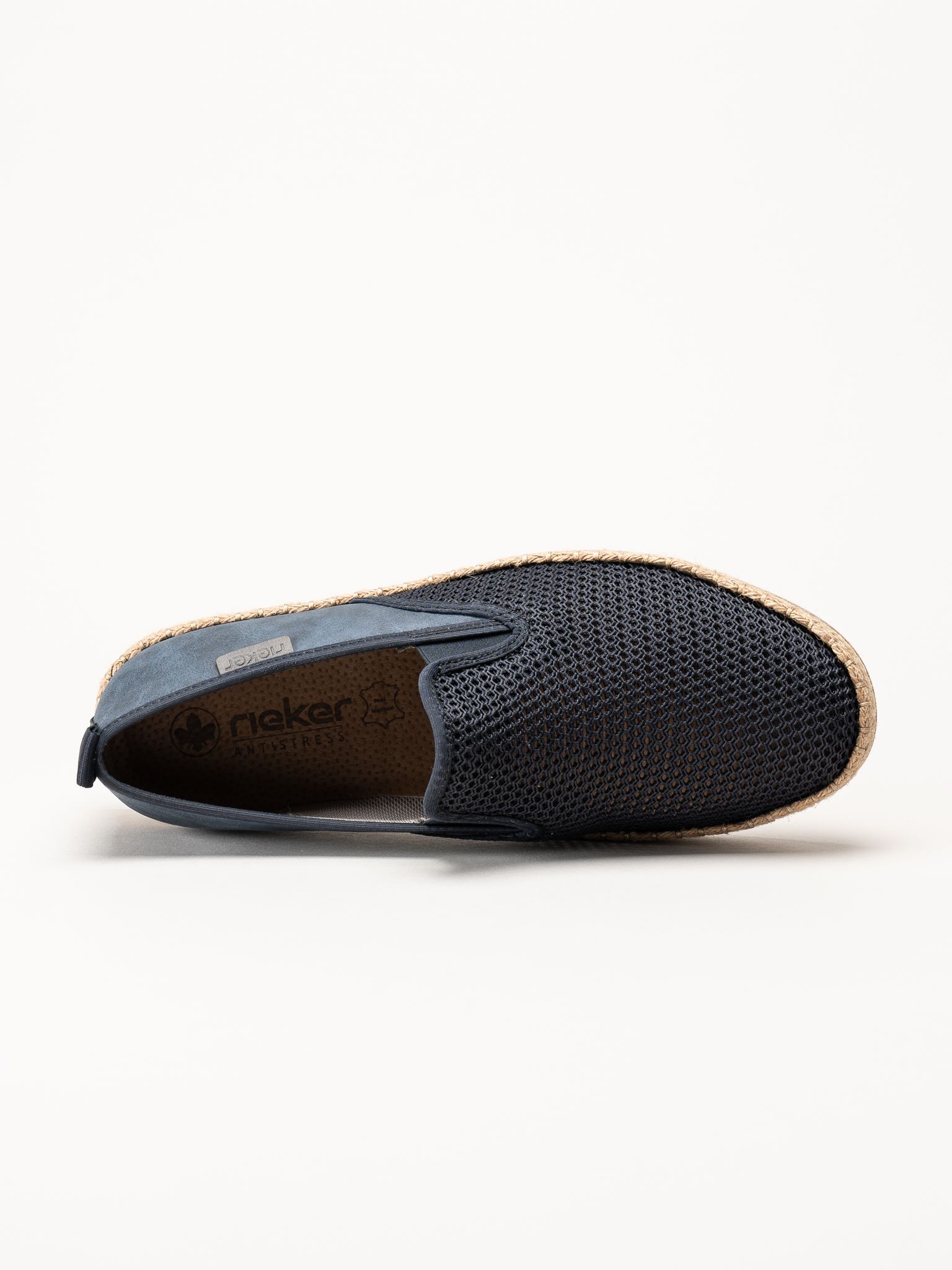 Rieker - Blå slip on skor