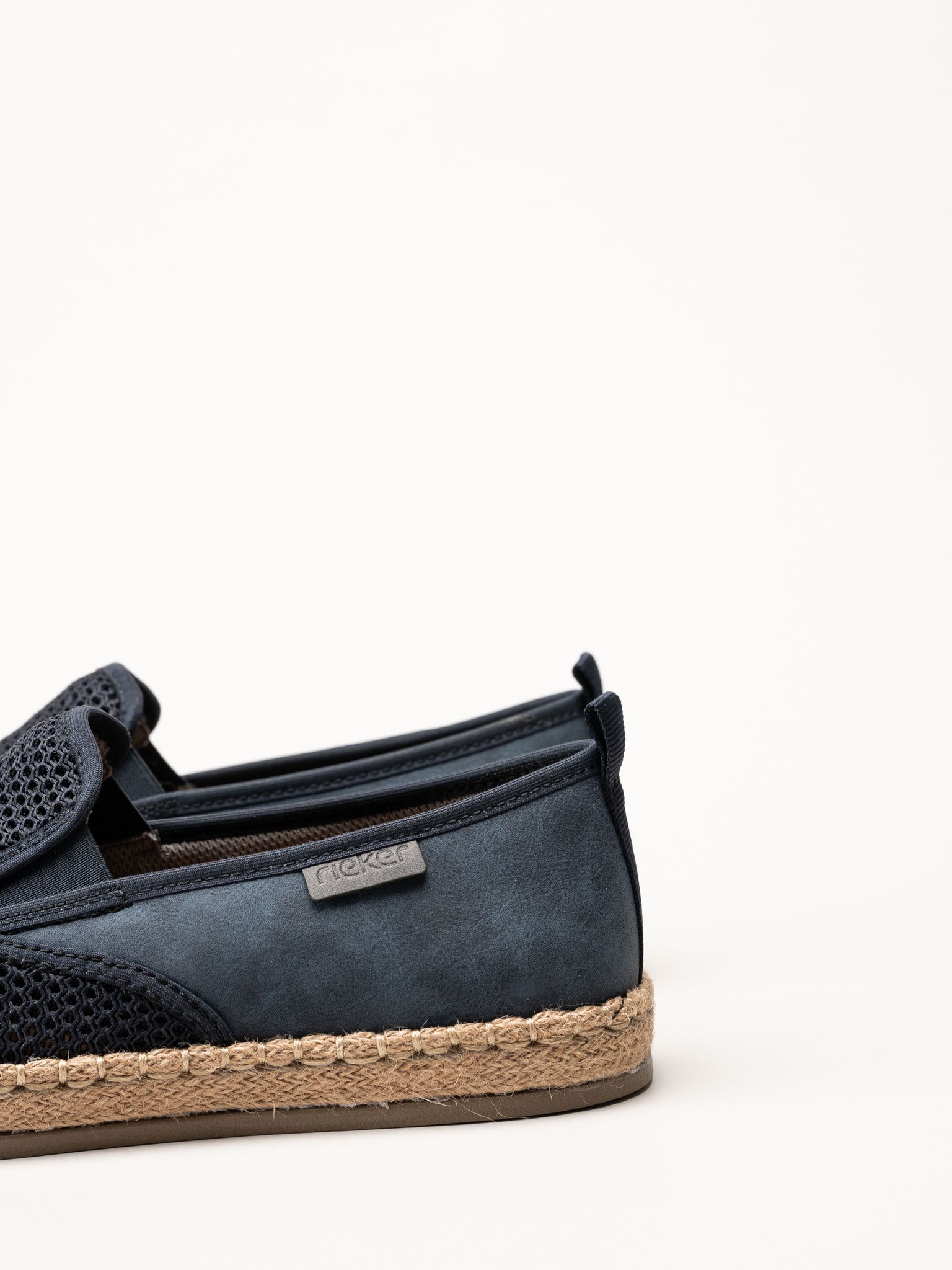 Rieker - Blå slip on skor