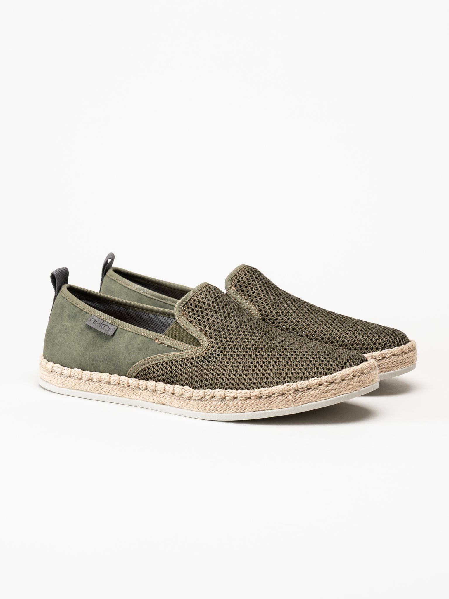 Rieker - Gröna slip on skor