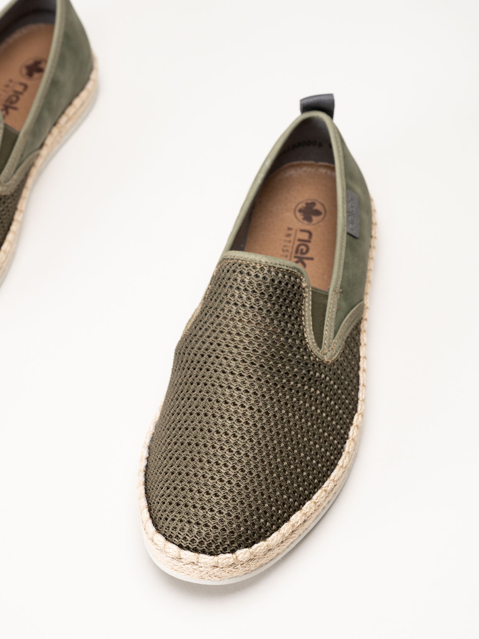 Rieker - Gröna slip on skor