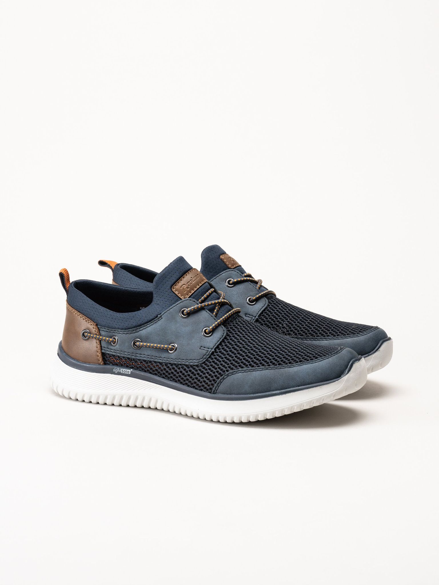 Rieker - Blå sneakers i textil