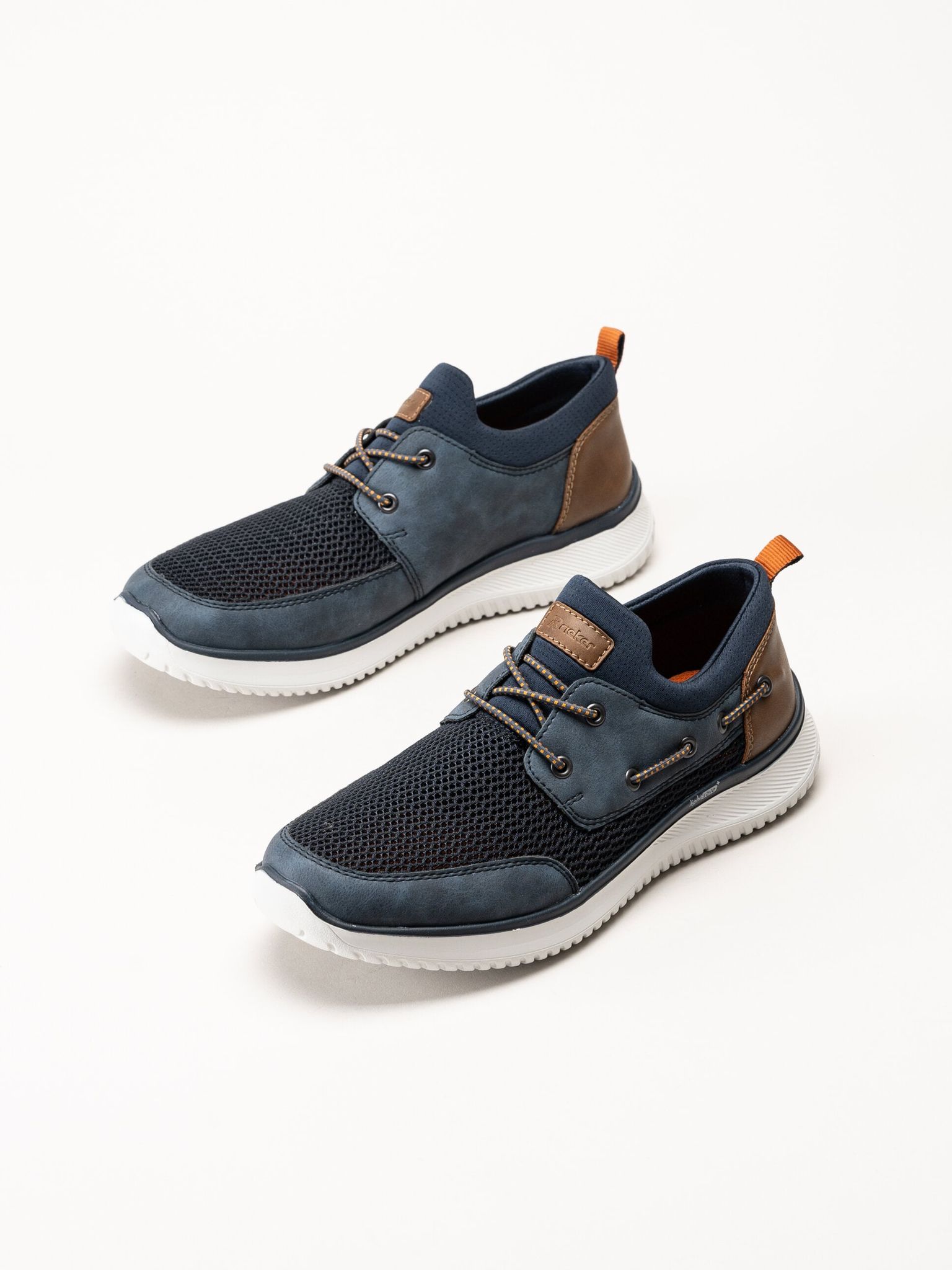 Rieker - Blå sneakers i textil