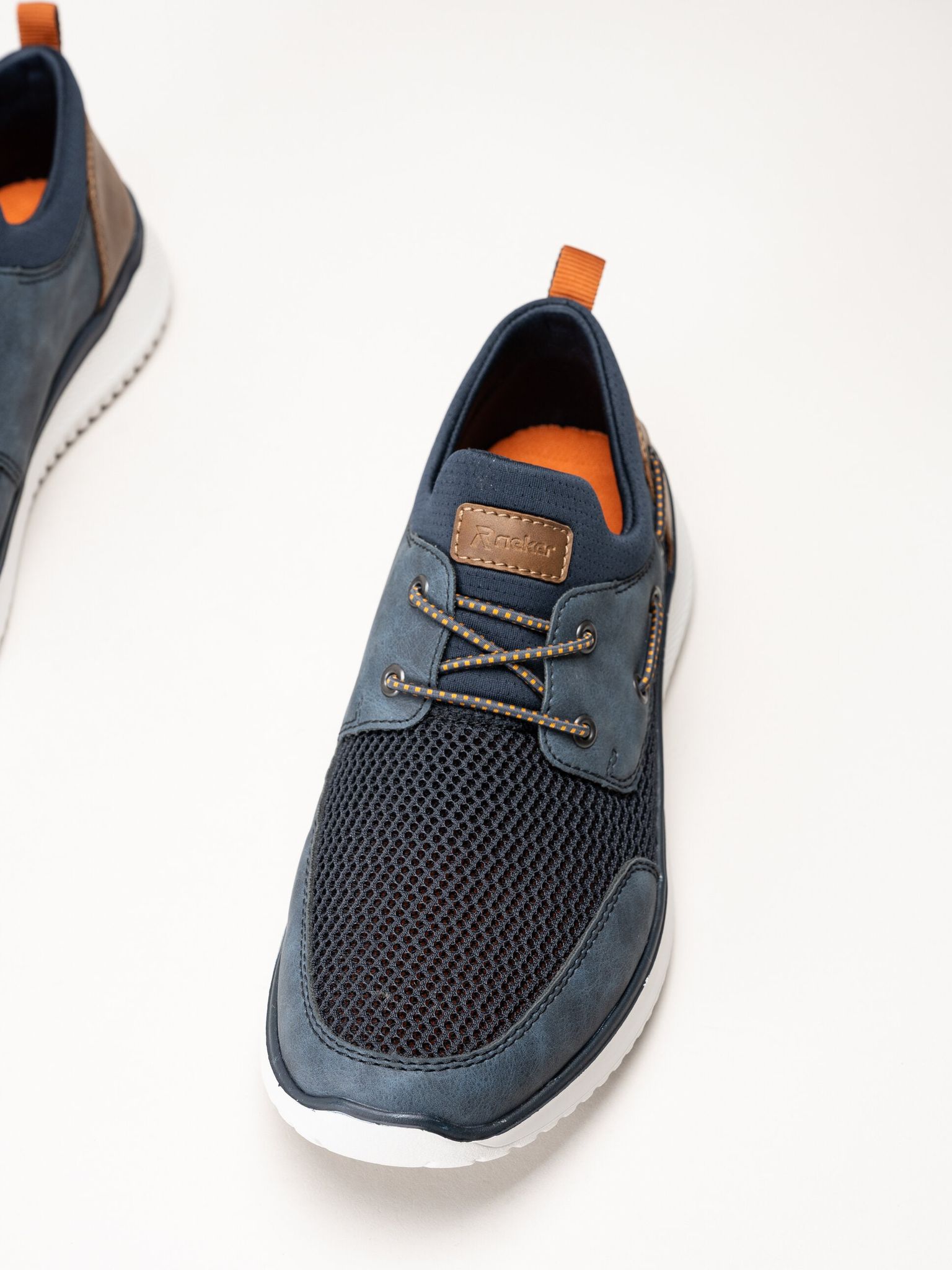 Rieker - Blå sneakers i textil