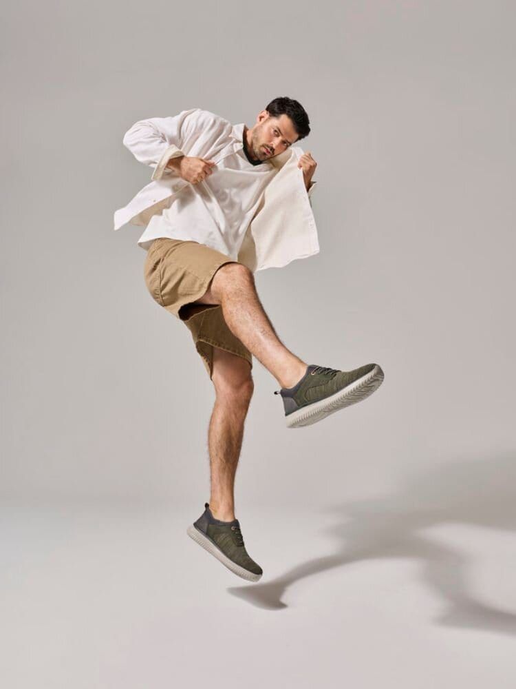Rieker - Gröna slip on sneakers