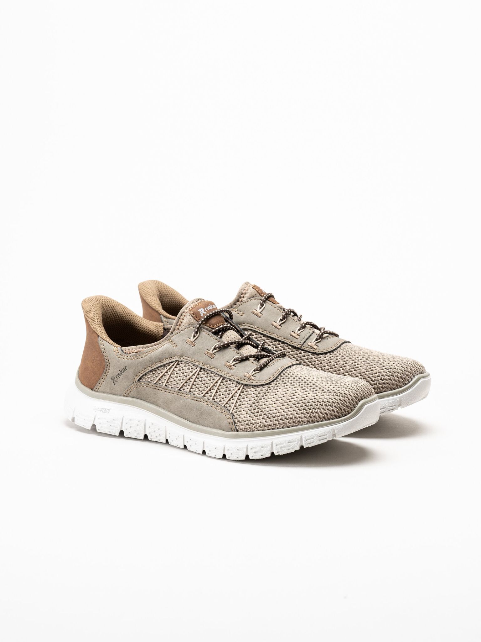 Rieker - Beige slip on sneakers