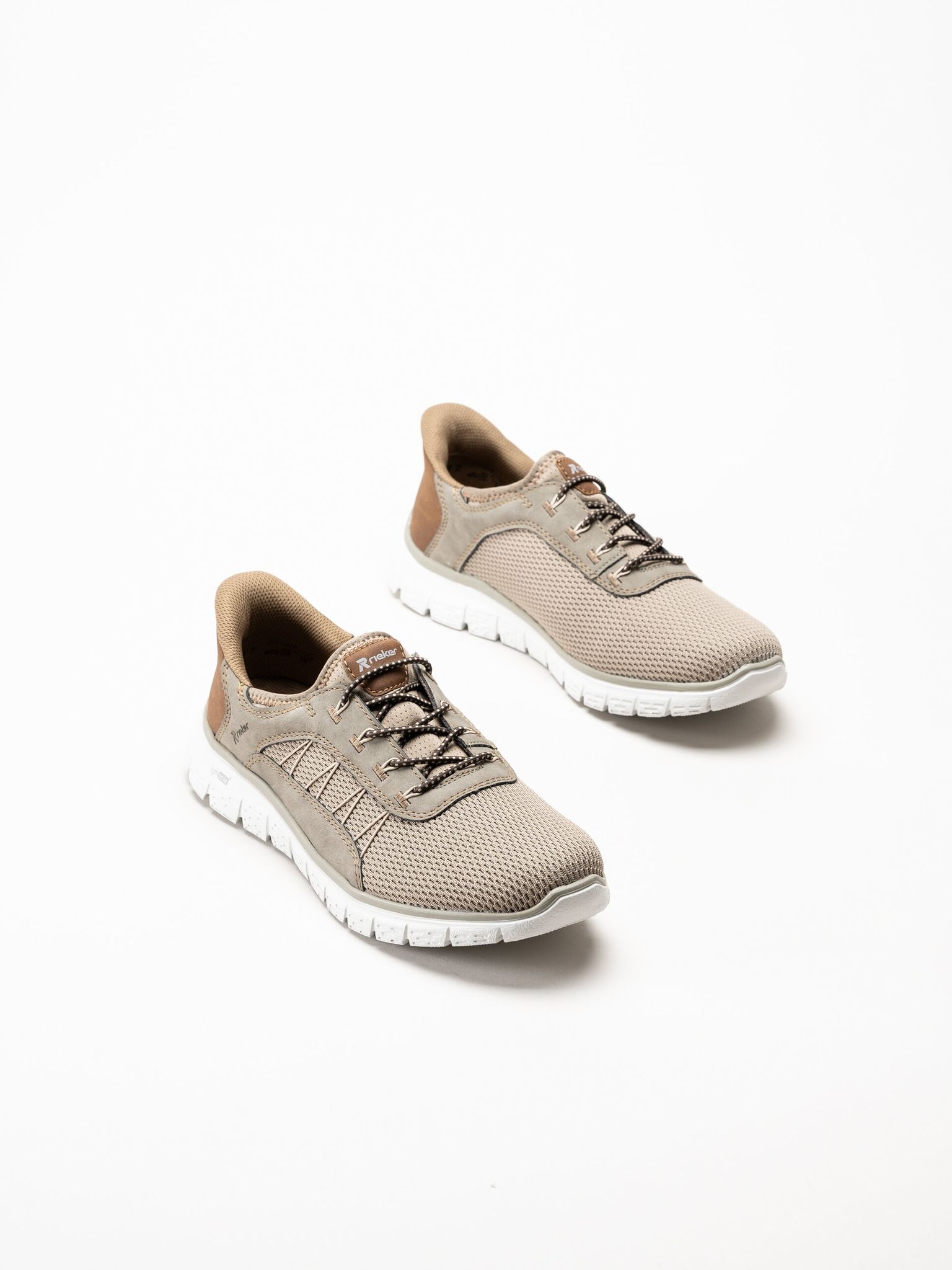 Rieker - Beige slip on sneakers