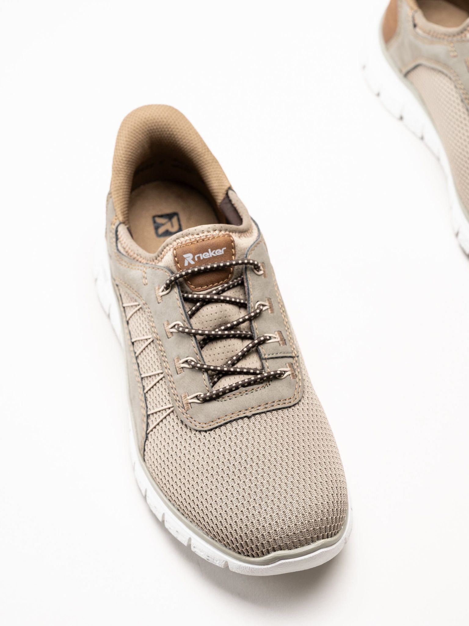 Rieker - Beige slip on sneakers