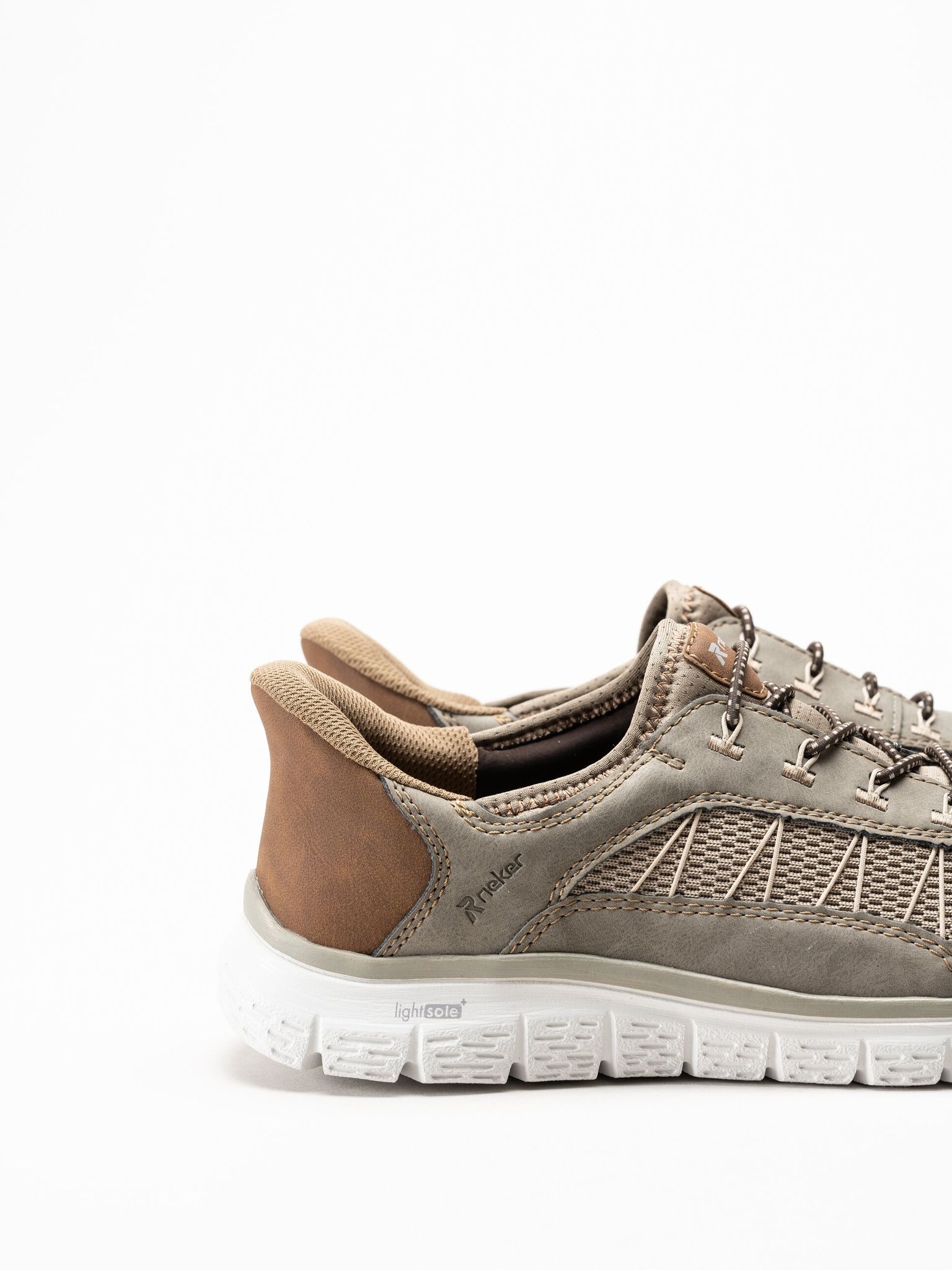 Rieker - Beige slip on sneakers