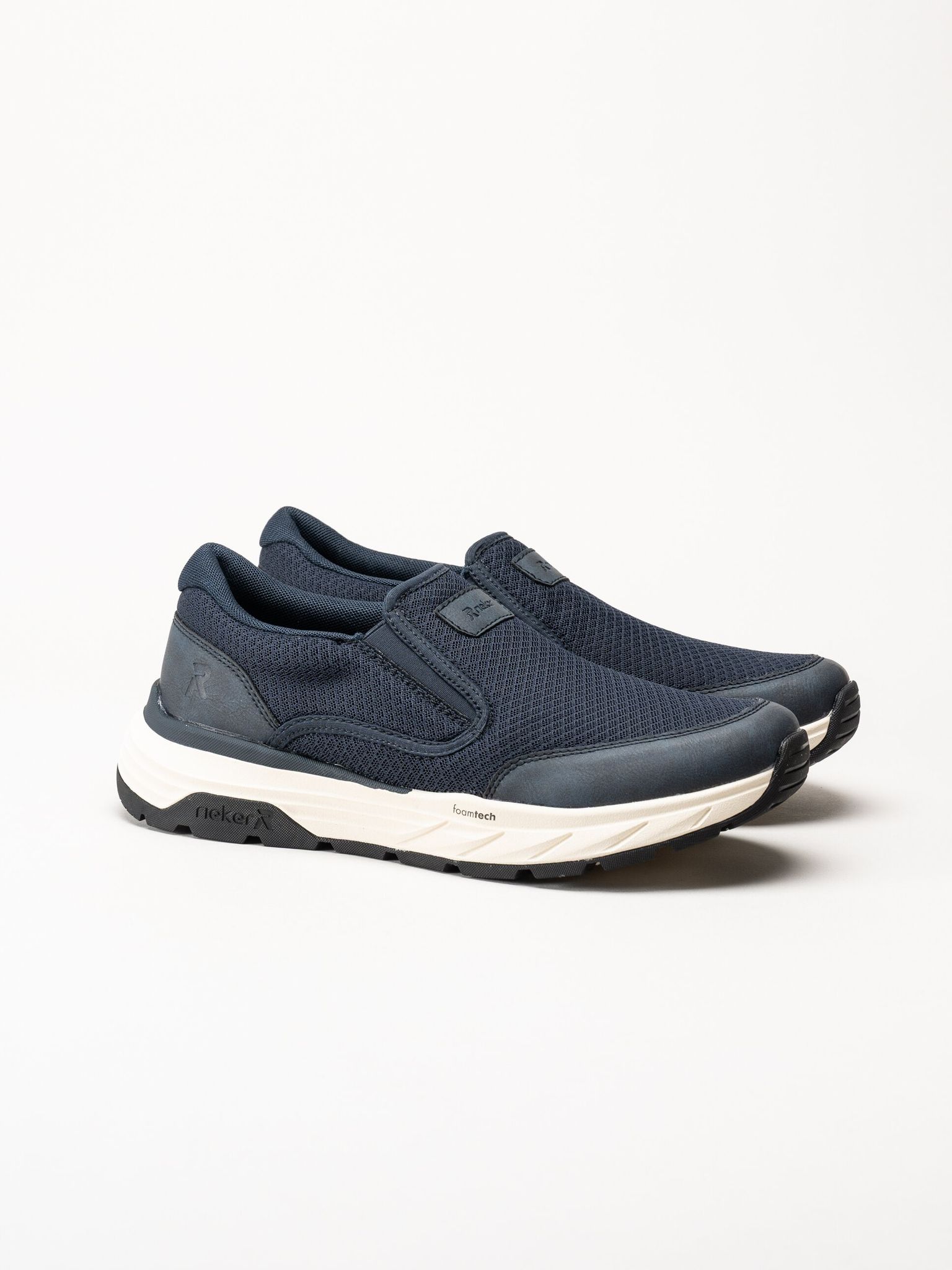 Rieker - Marinblå slip on sneakers