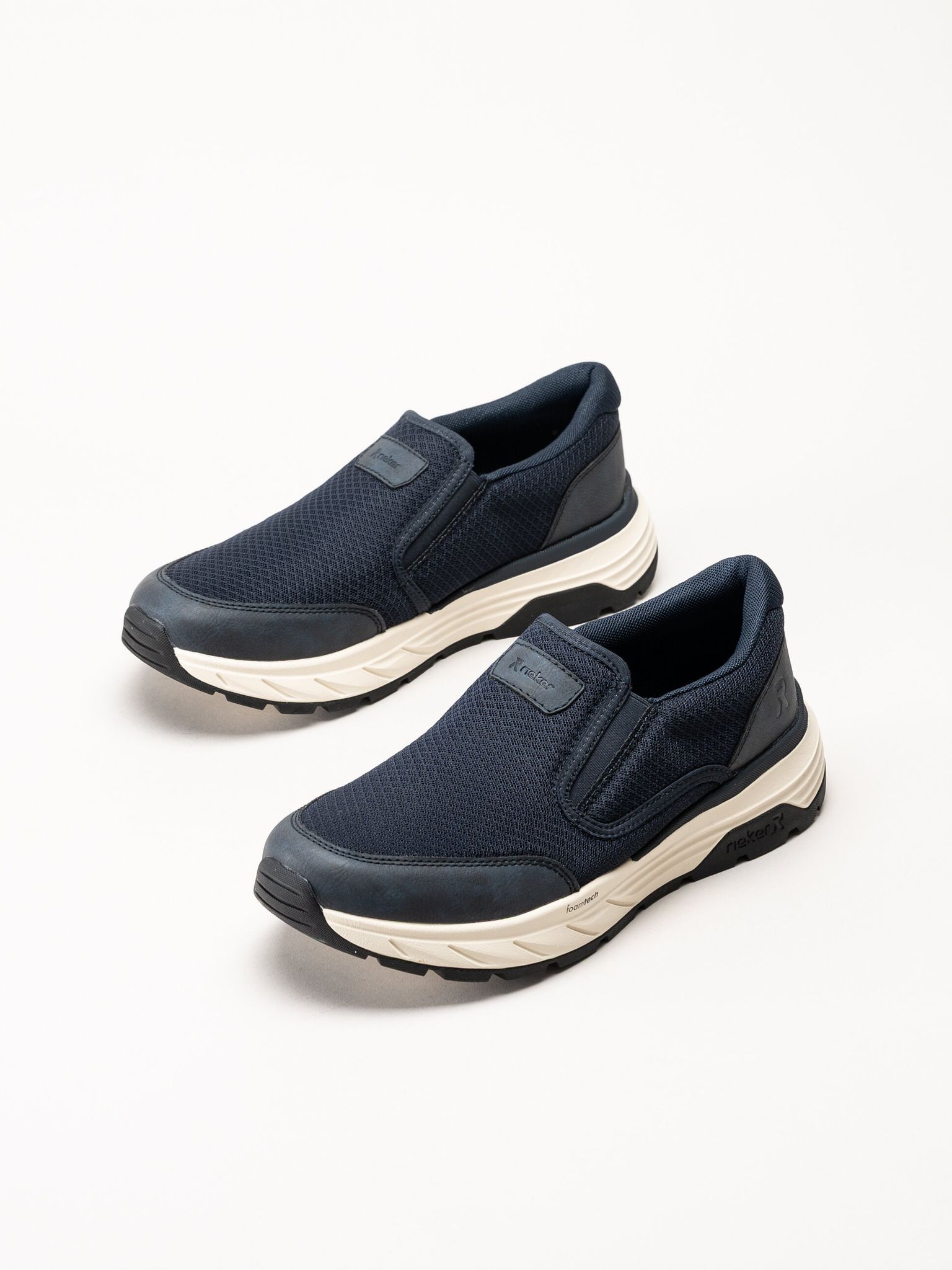 Rieker - Marinblå slip on sneakers