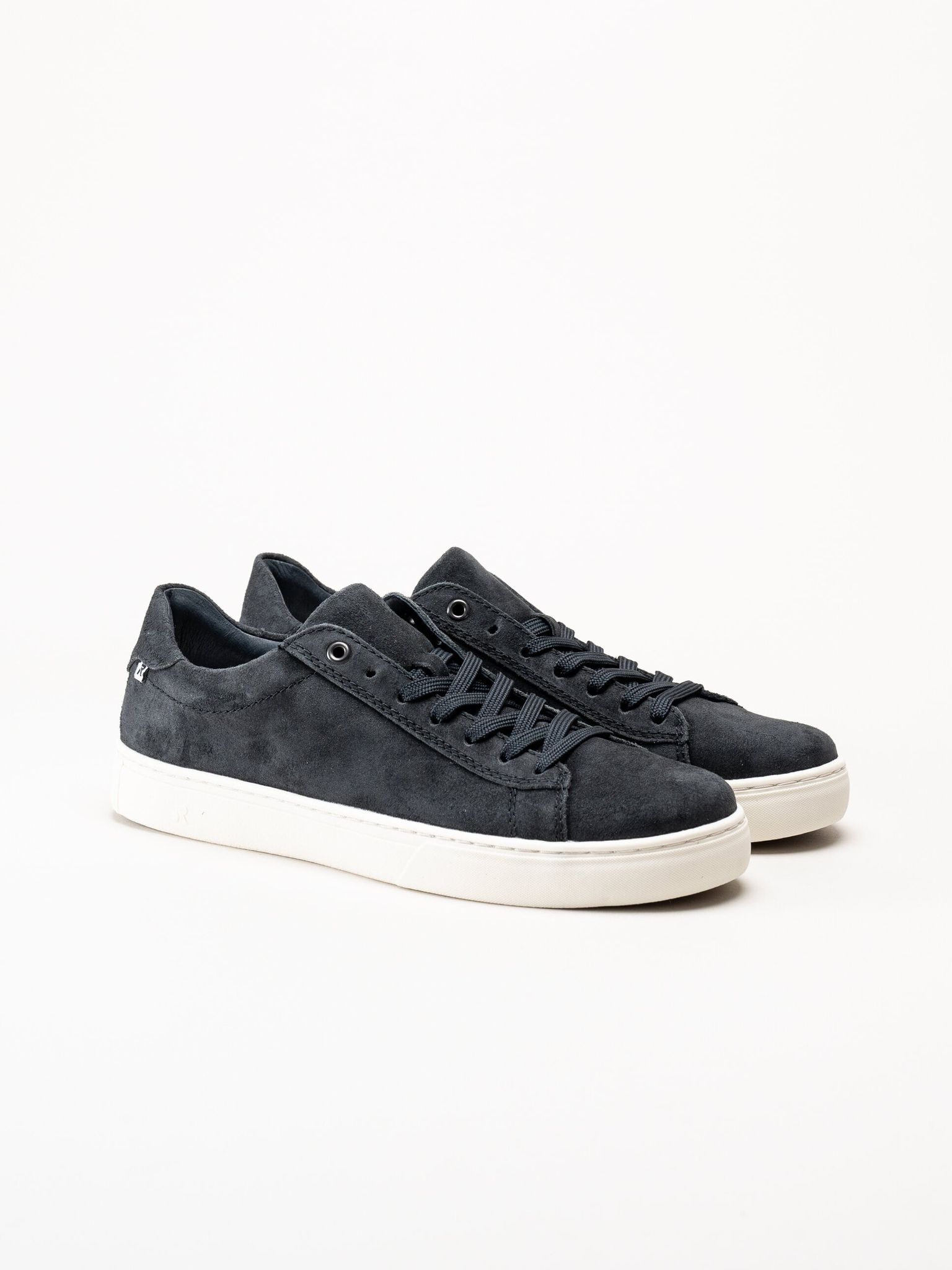 Rieker - Mörkblå sneakers i mocka