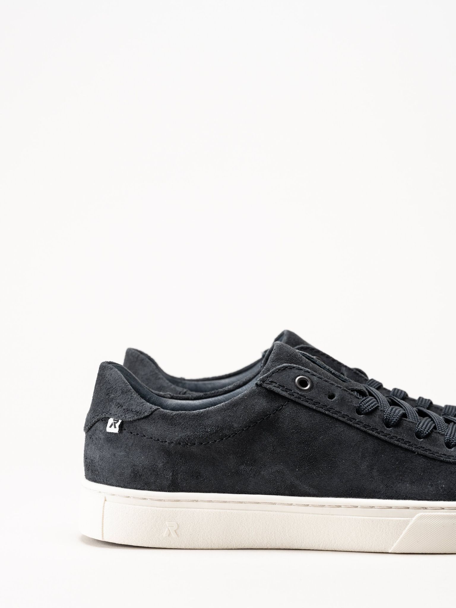 Rieker - Mörkblå sneakers i mocka