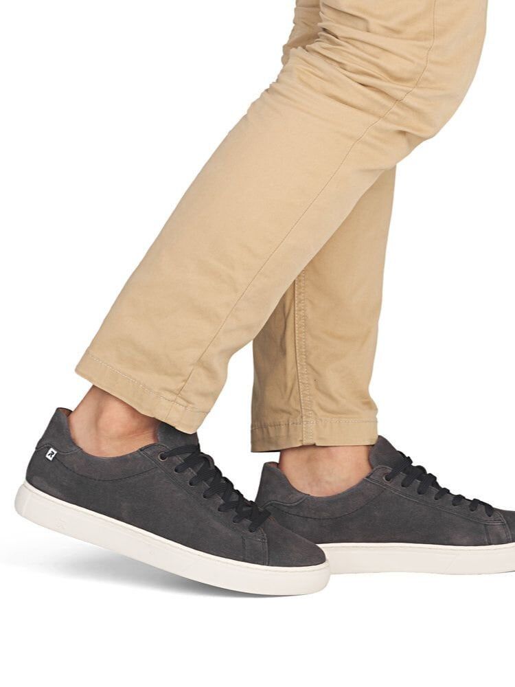 Rieker - Grå sneakers i mocka