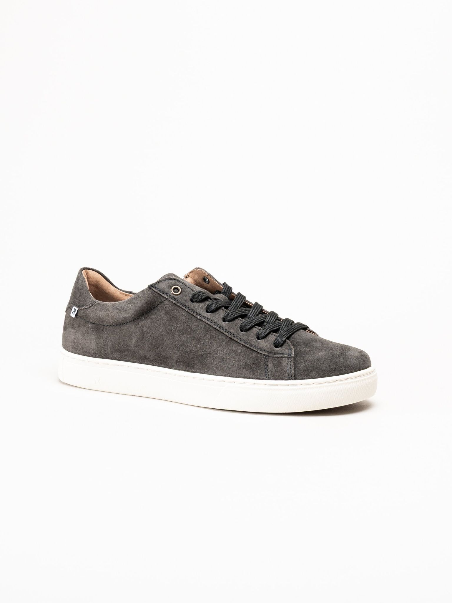 Rieker - Grå sneakers i mocka