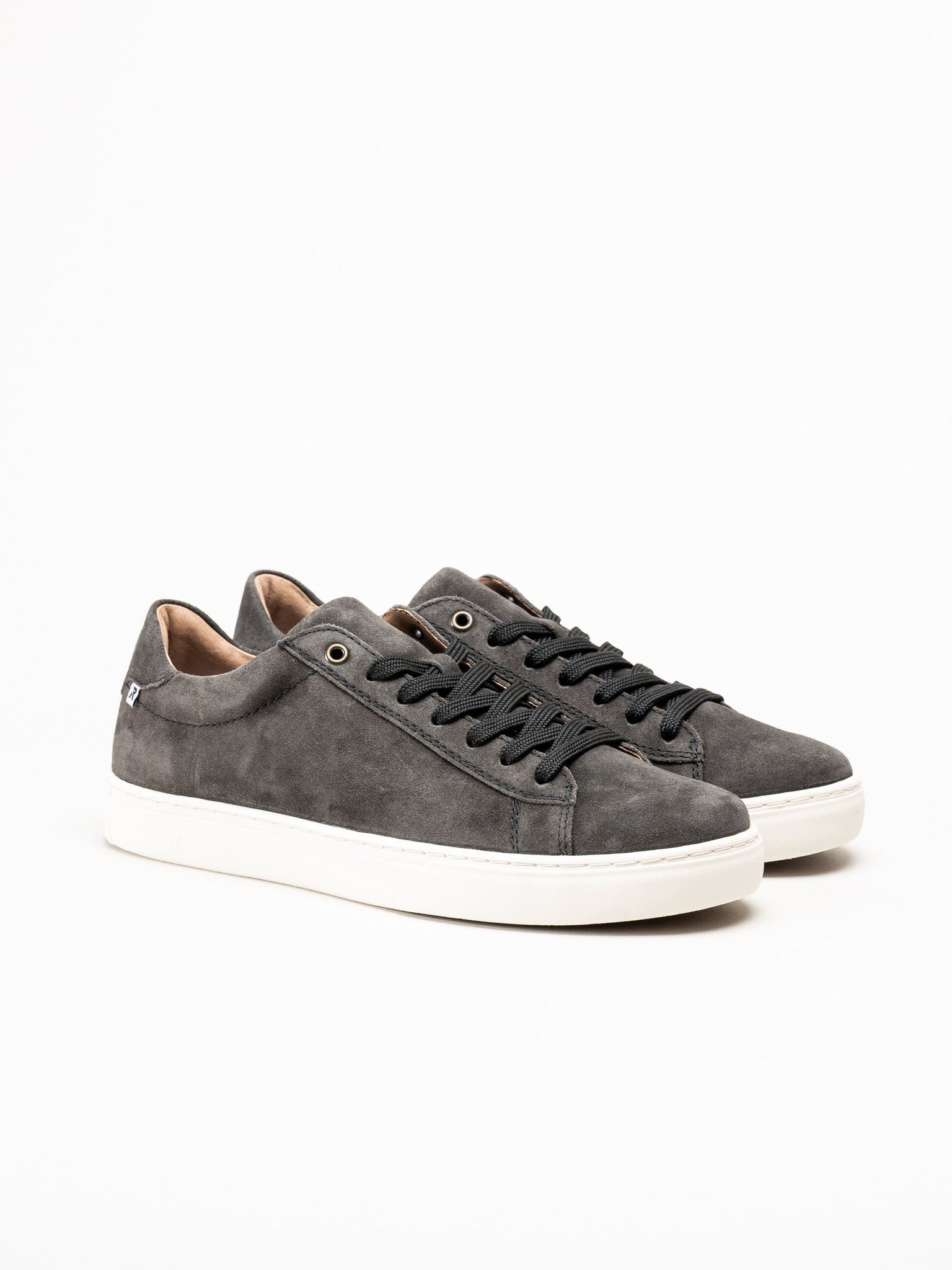 Rieker - Grå sneakers i mocka