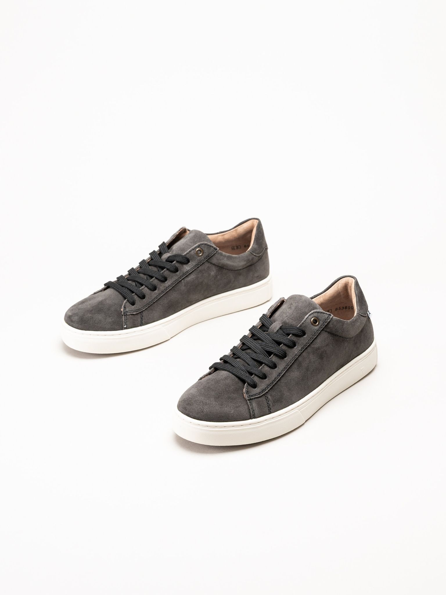 Rieker - Grå sneakers i mocka