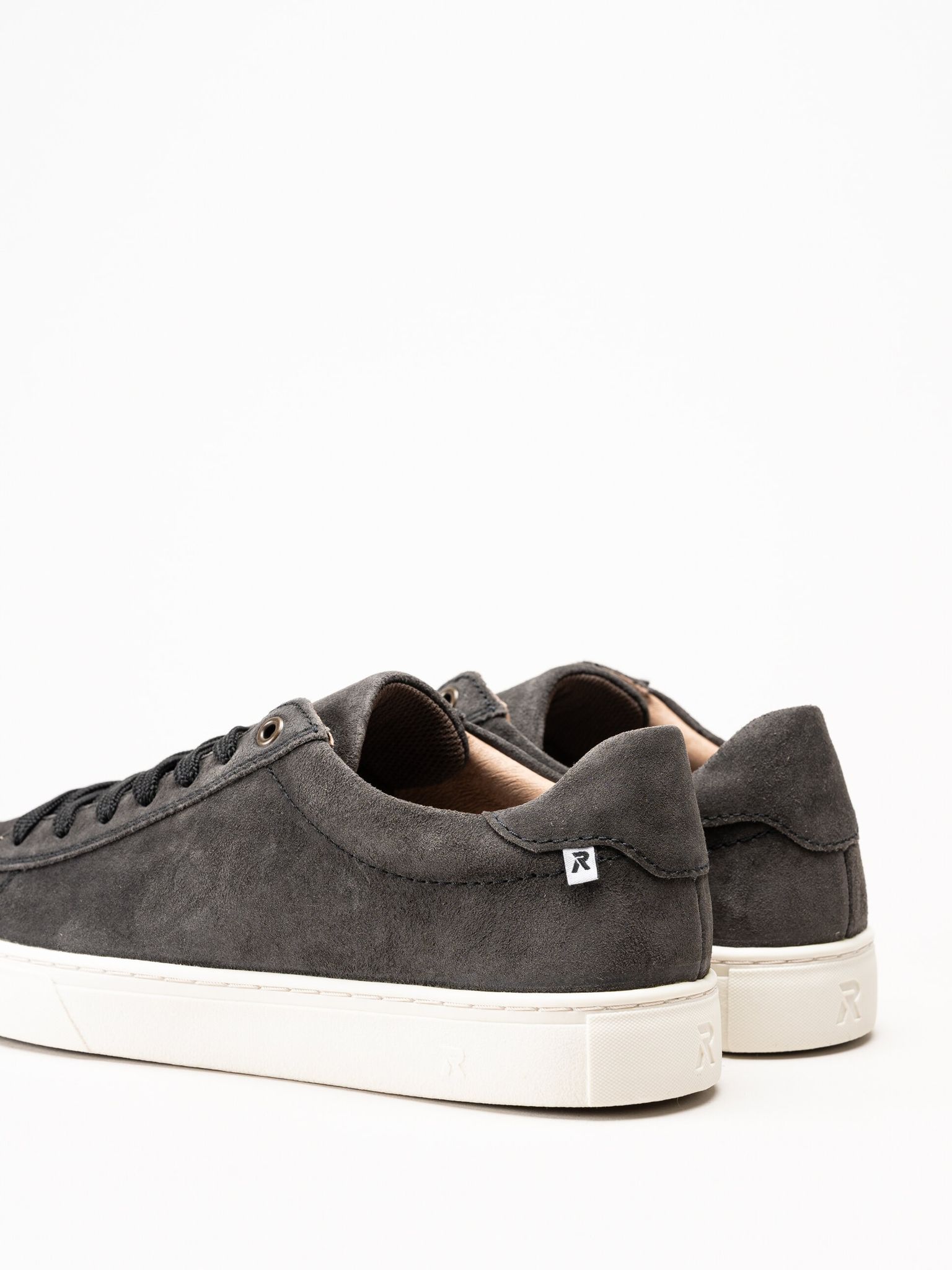 Rieker - Grå sneakers i mocka