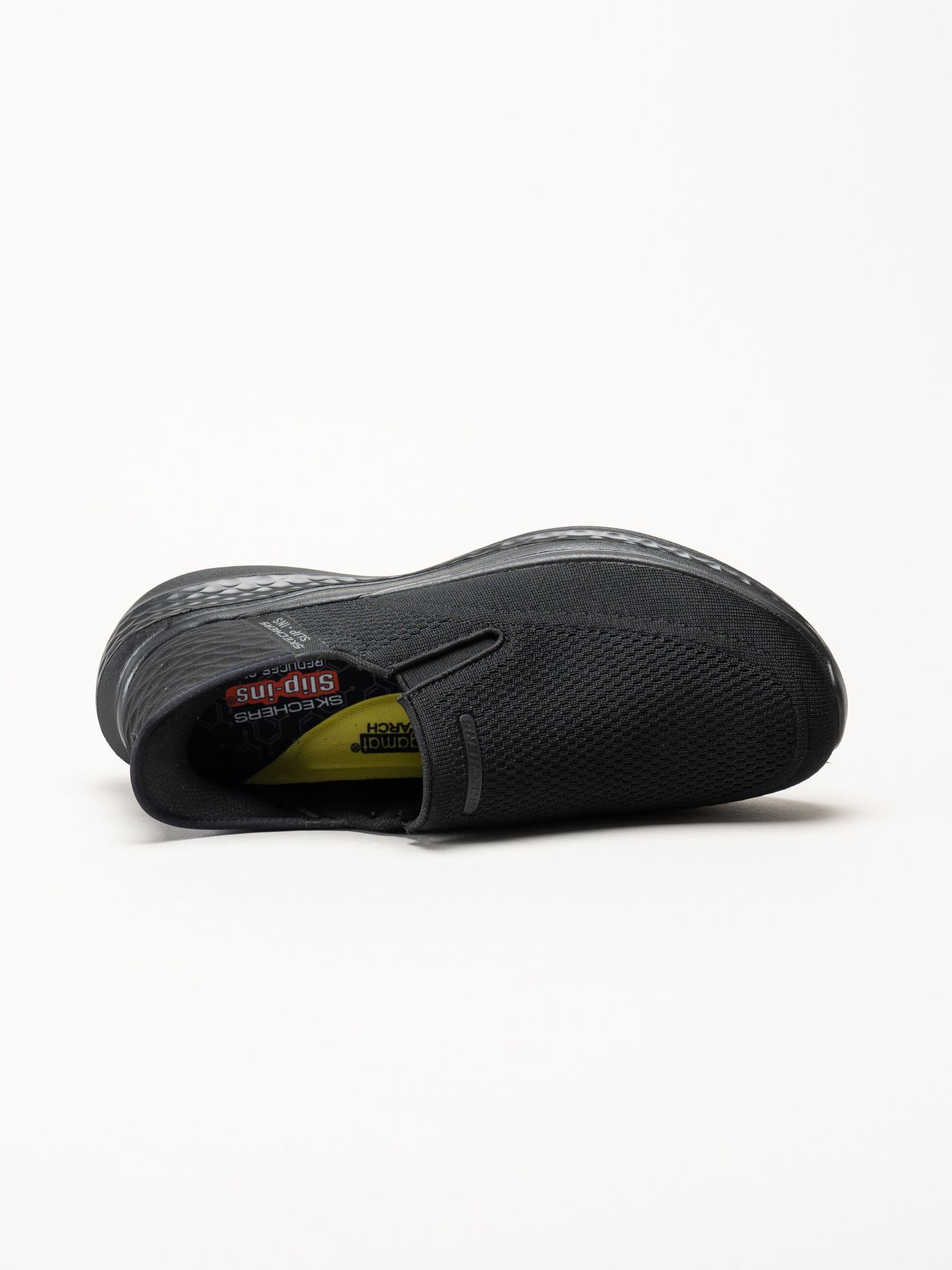 Skechers - Relaxed Fit - Svarta slip ins sneakers i mesh