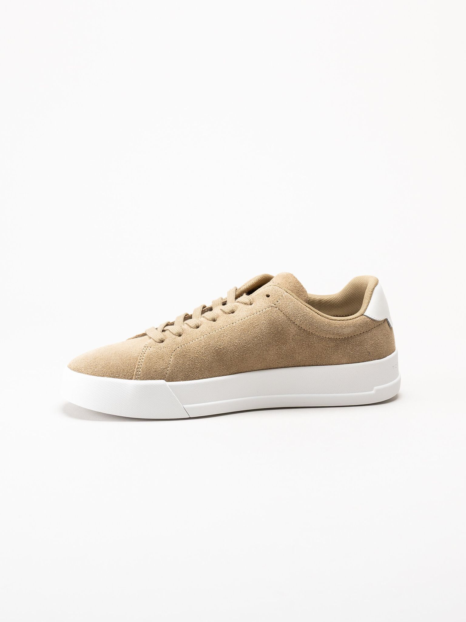 Tommy Hilfiger - TH Court Core Suede - Beige sneakers i mocka