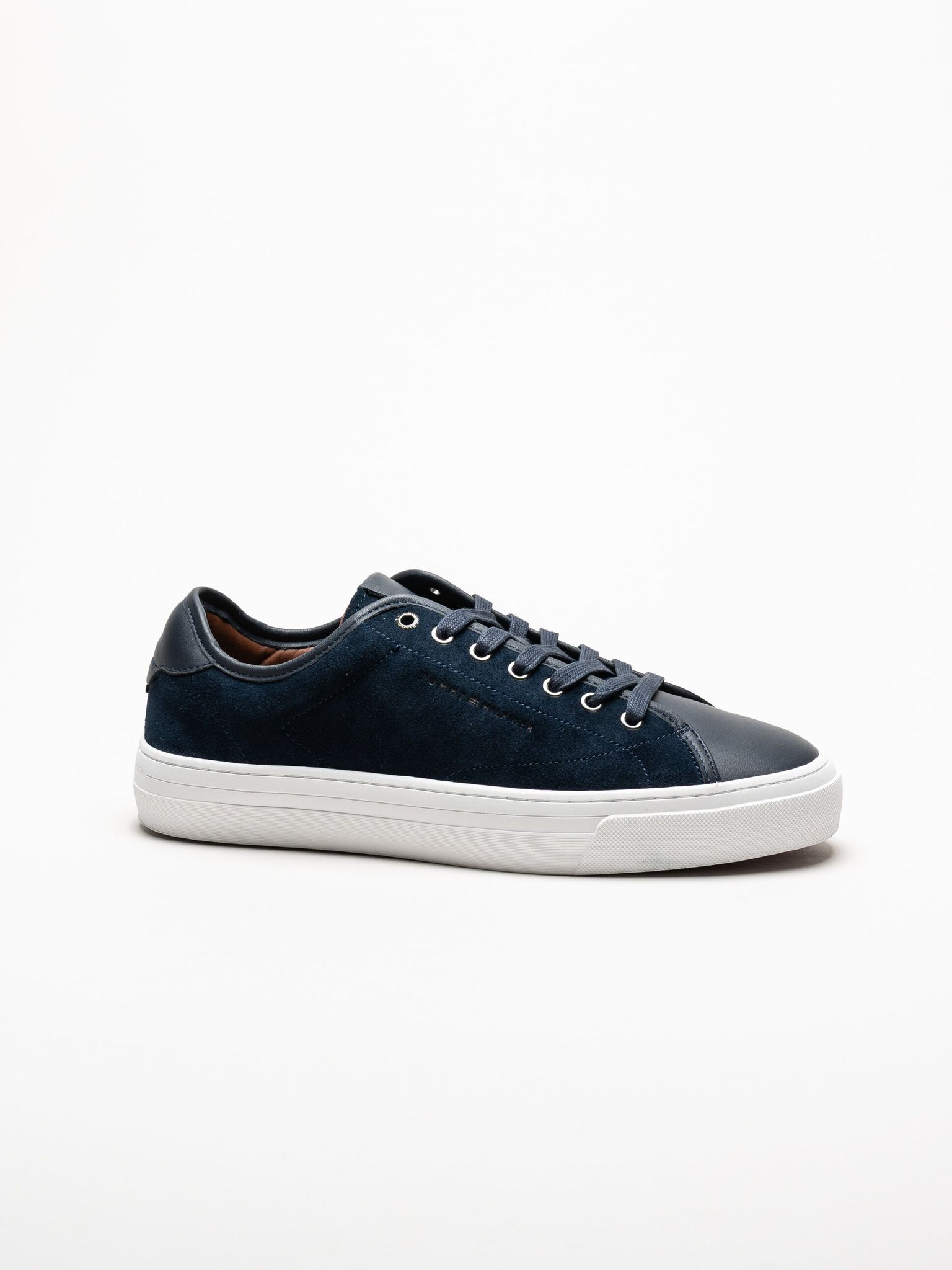 Tommy Hilfiger - Premium Dress Leather Mix - Blå sneakers i mocka