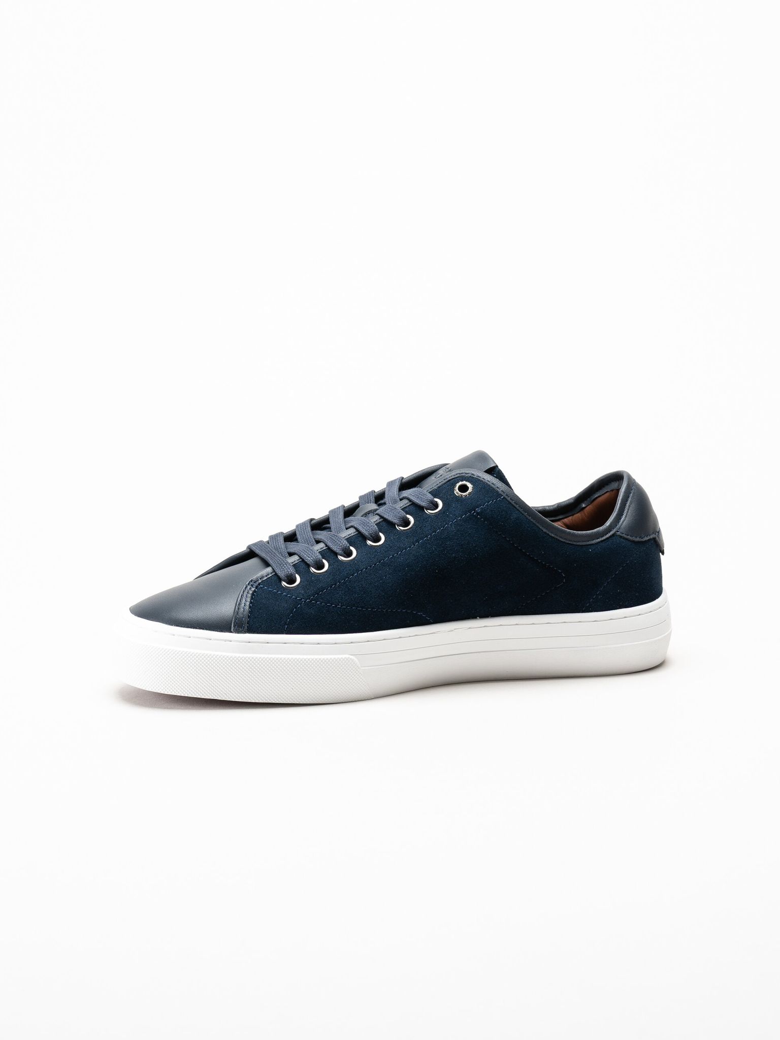Tommy Hilfiger - Premium Dress Leather Mix - Blå sneakers i mocka