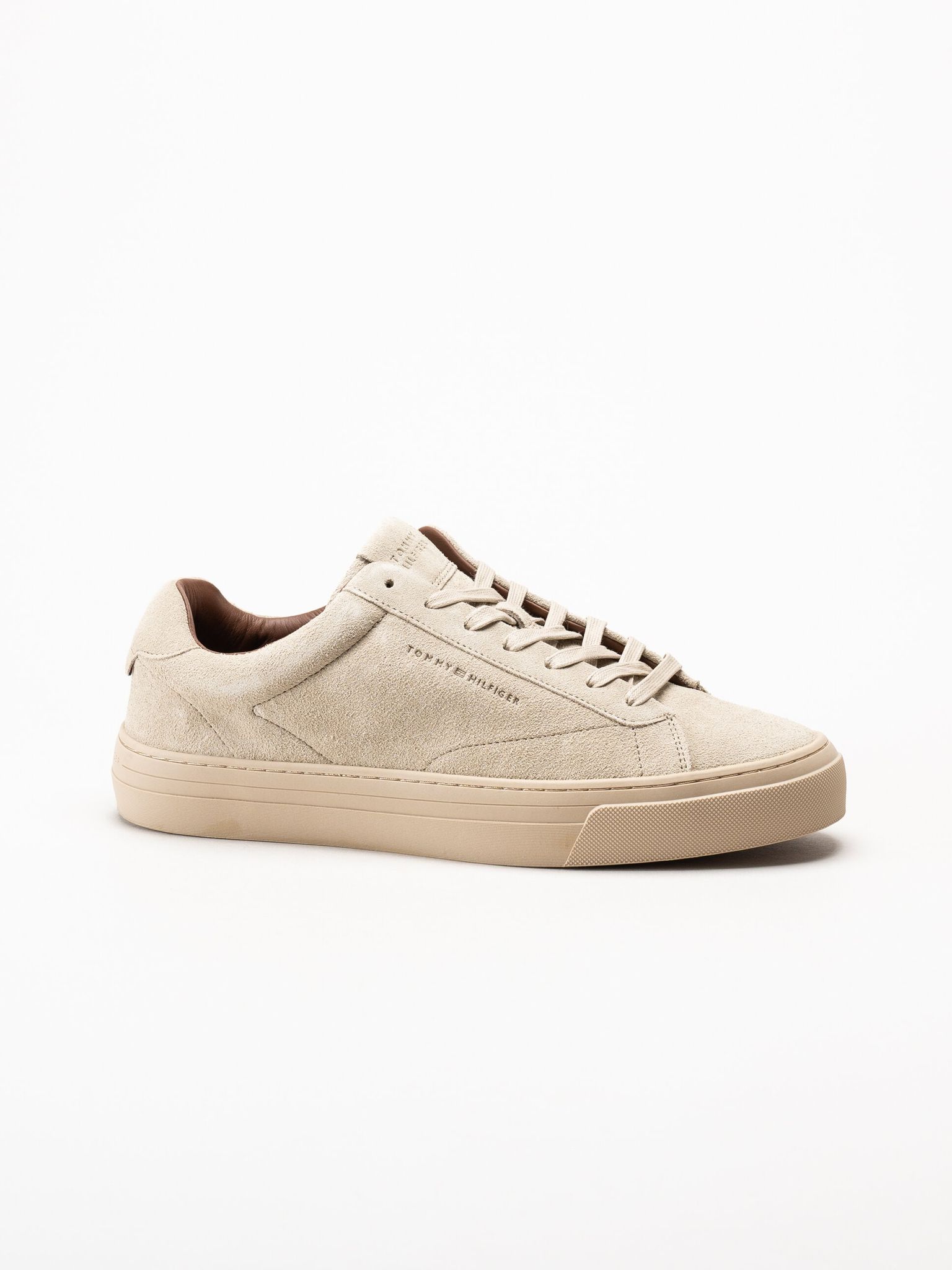 Tommy Hilfiger - Park Premium Suede - Beige sneakers i mocka