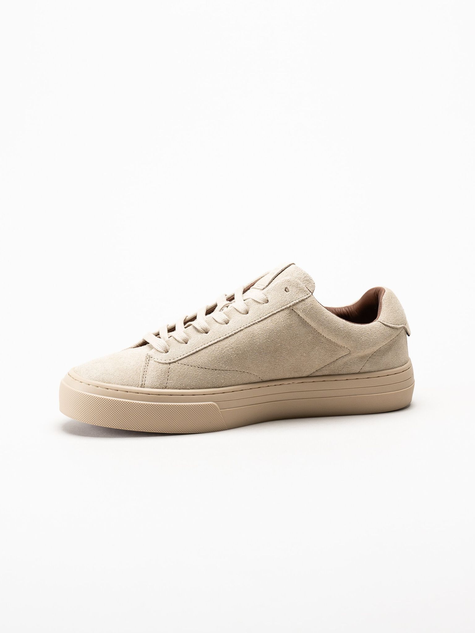 Tommy Hilfiger - Park Premium Suede - Beige sneakers i mocka