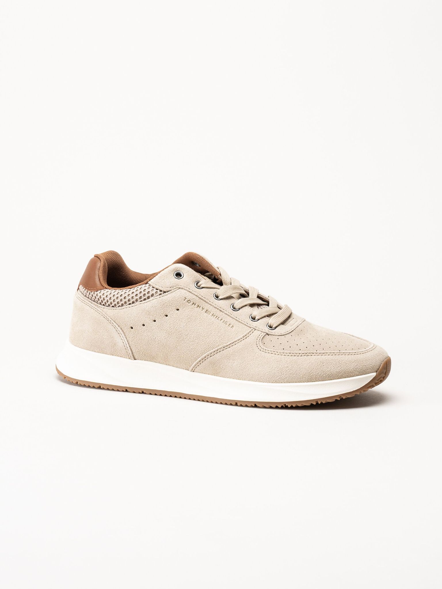 Tommy Hilfiger - Newport Mix - Beige sneakers i mocka