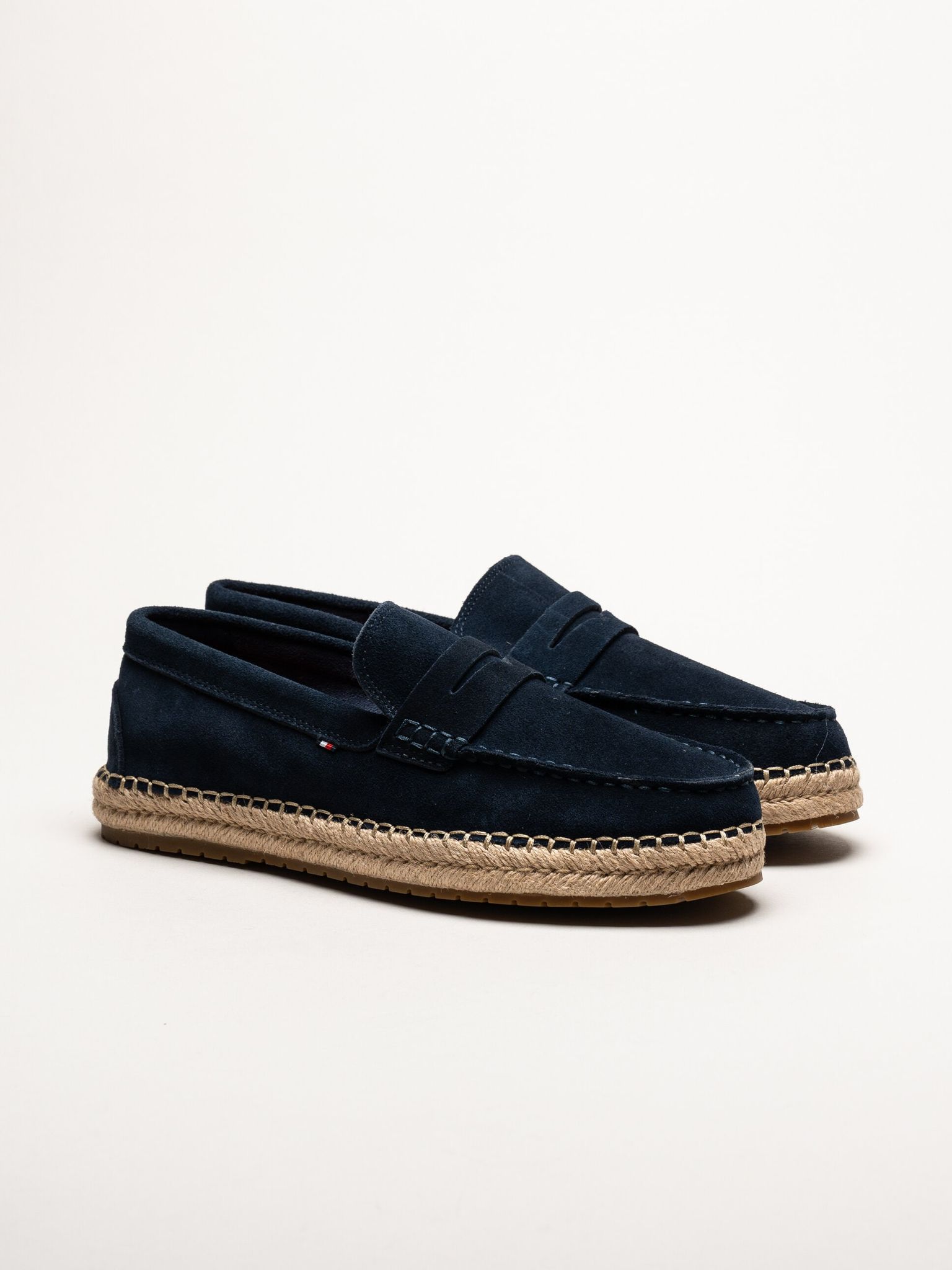 Tommy Hilfiger - Flexible Hilfiger Espadrille - Mörkblå espadrillos i mocka