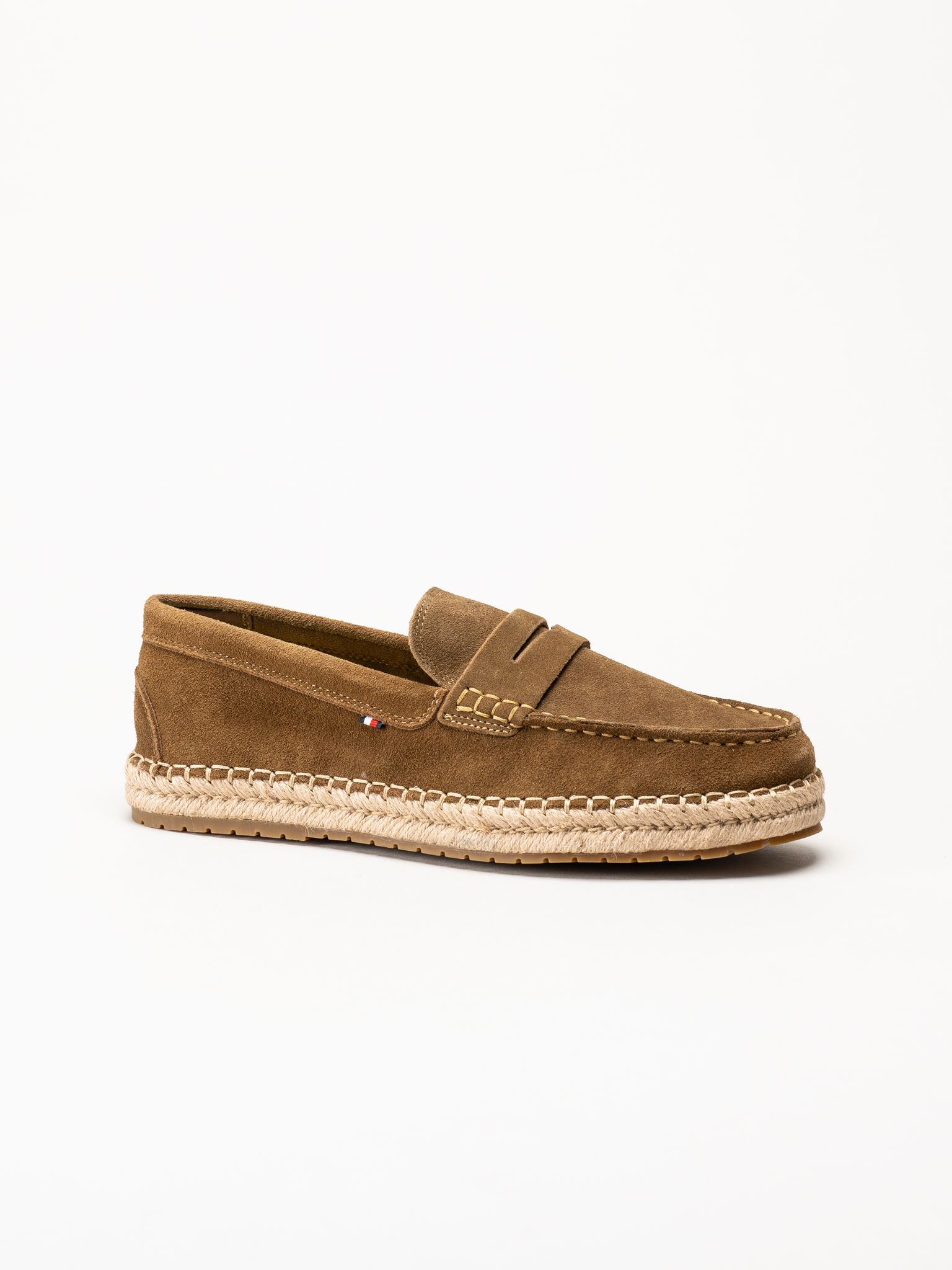 Tommy Hilfiger - Flexible Hilfiger Espadrille - Bruna espadrillos i mocka