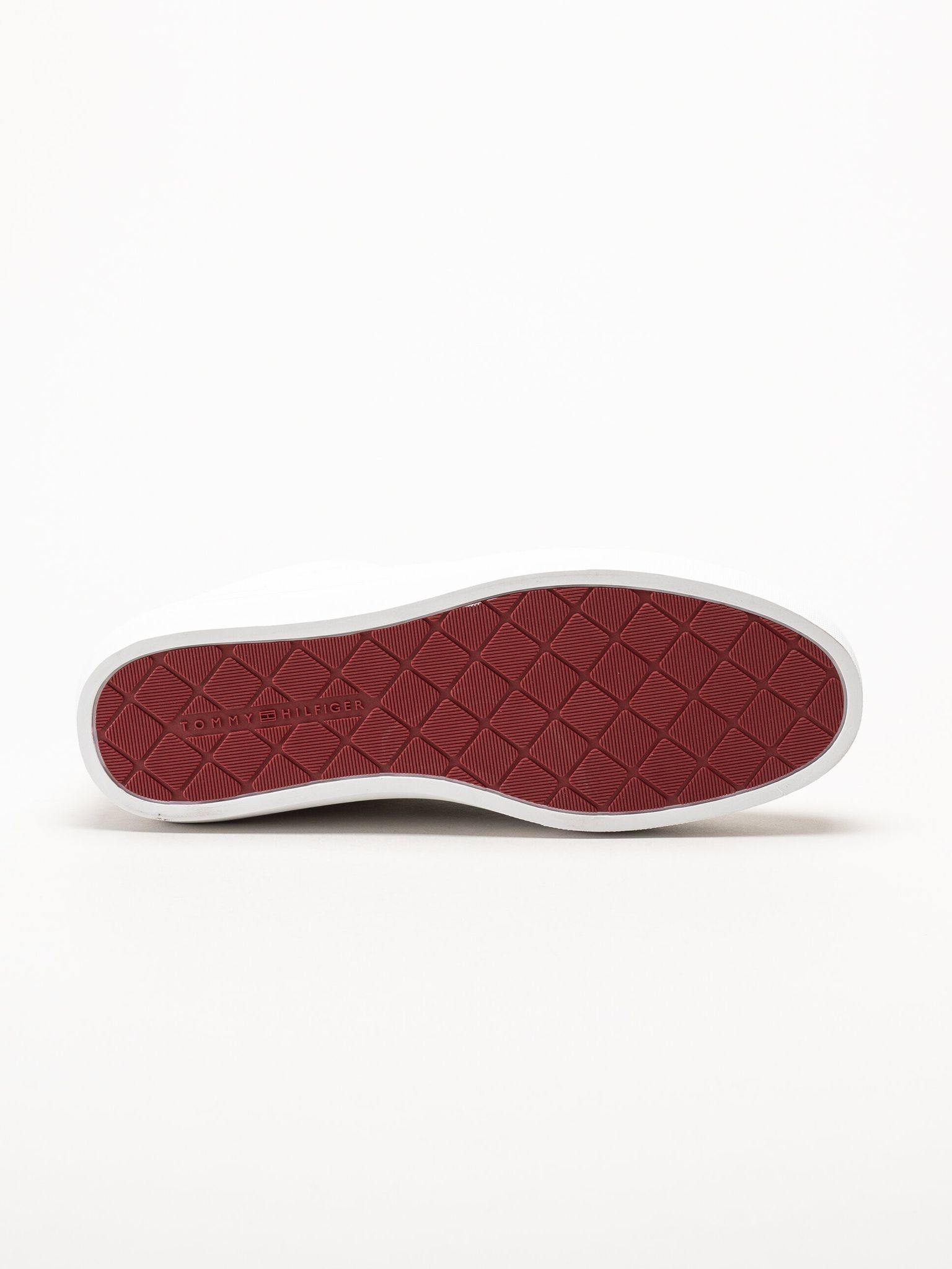 Tommy Hilfiger - Premium Dress Cupsole - Vita sneakers i skinn