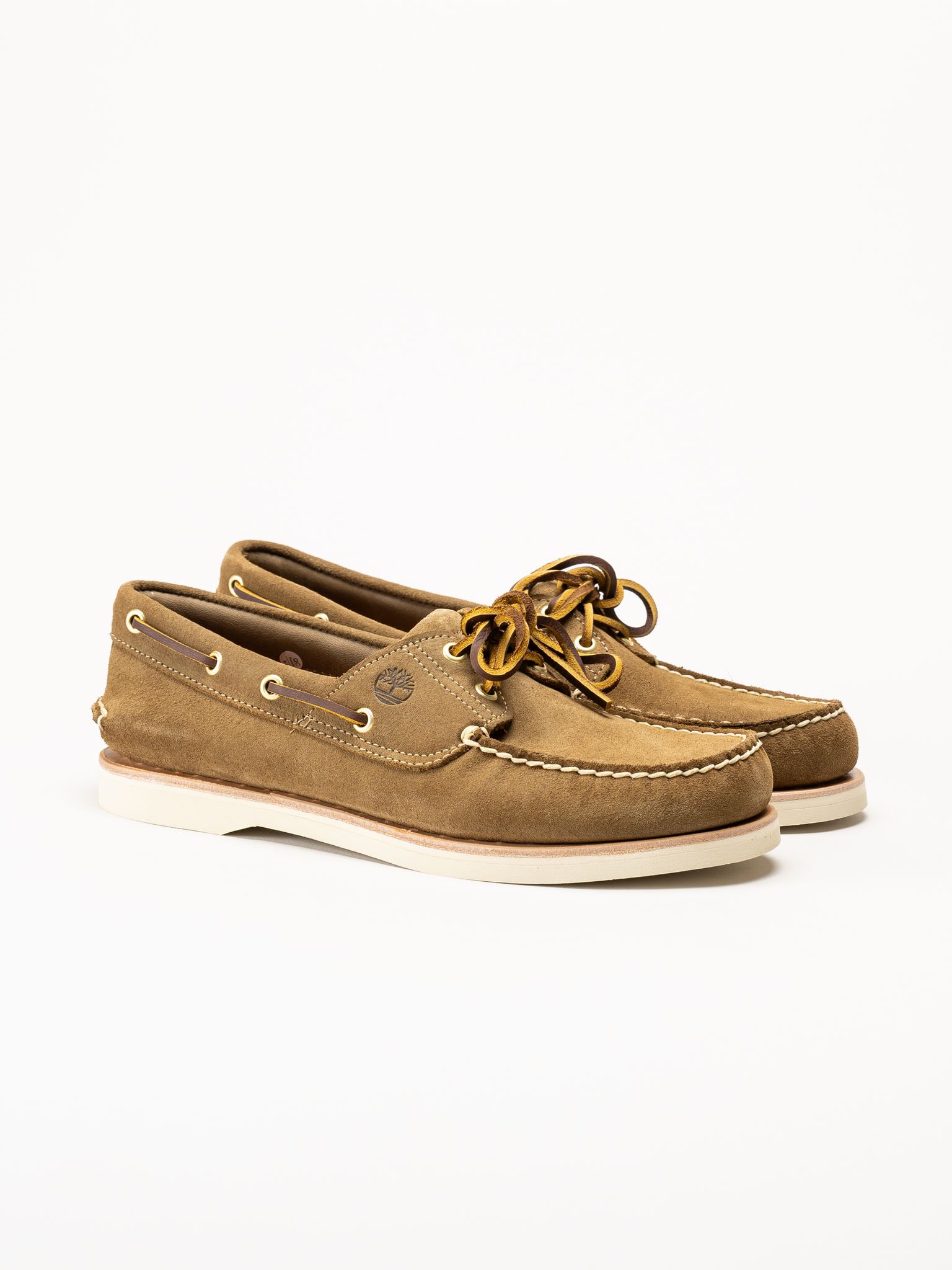 Timberland - Crafted 2 Eye - Ljusbruna seglarskor i mocka
