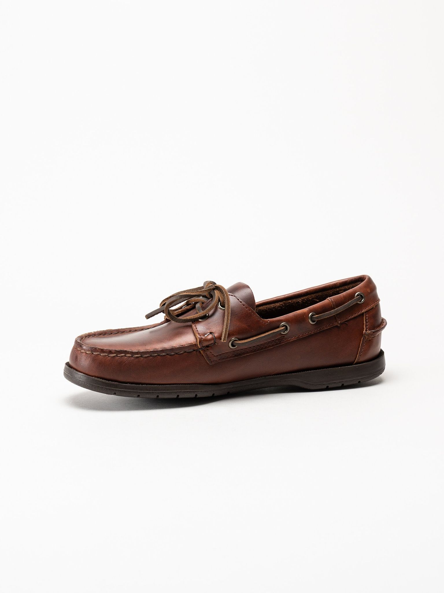 Sebago - Endeavor FGL - Mörkbruna seglarskor i skinn