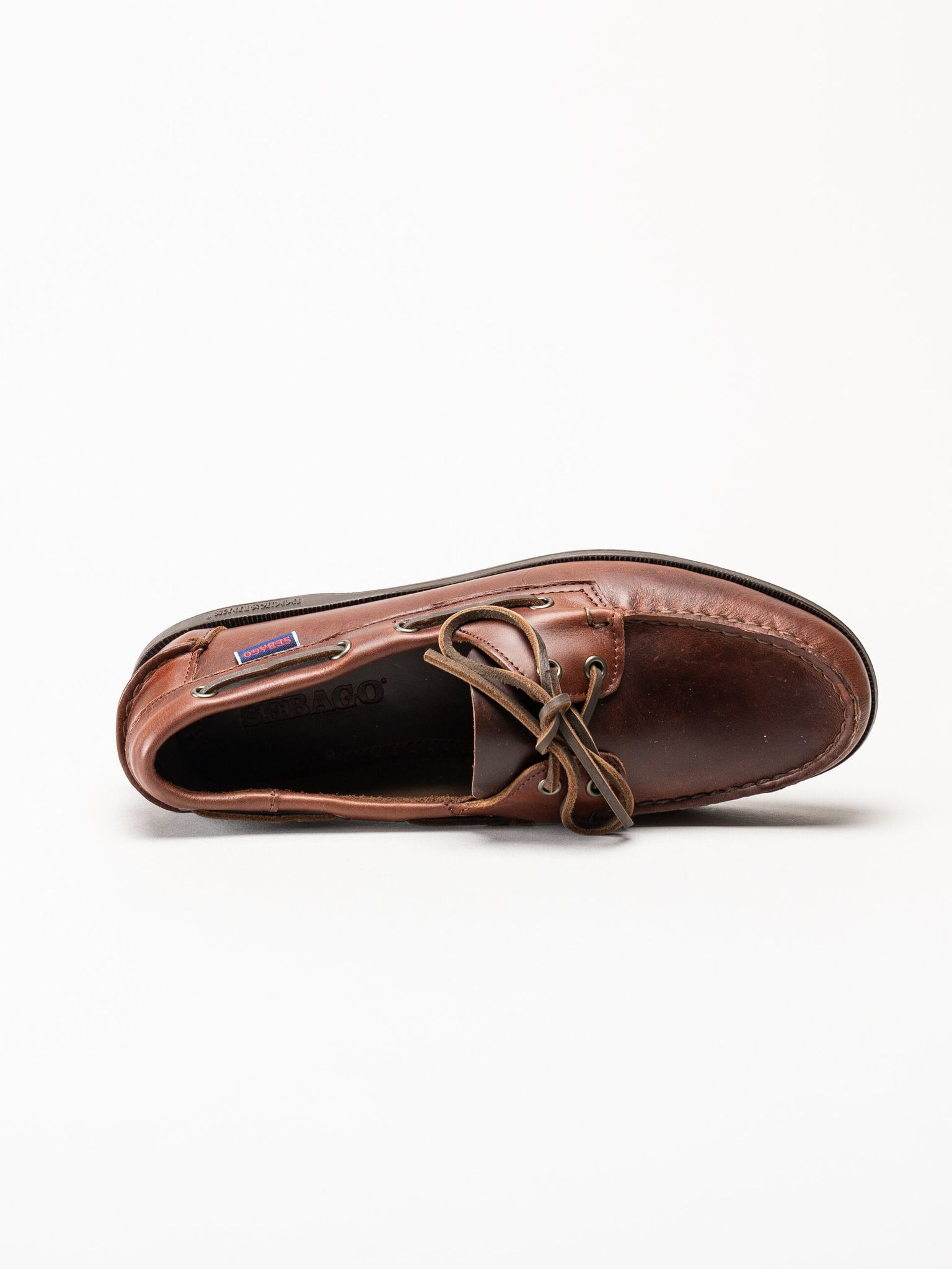 Sebago - Endeavor FGL - Mörkbruna seglarskor i skinn