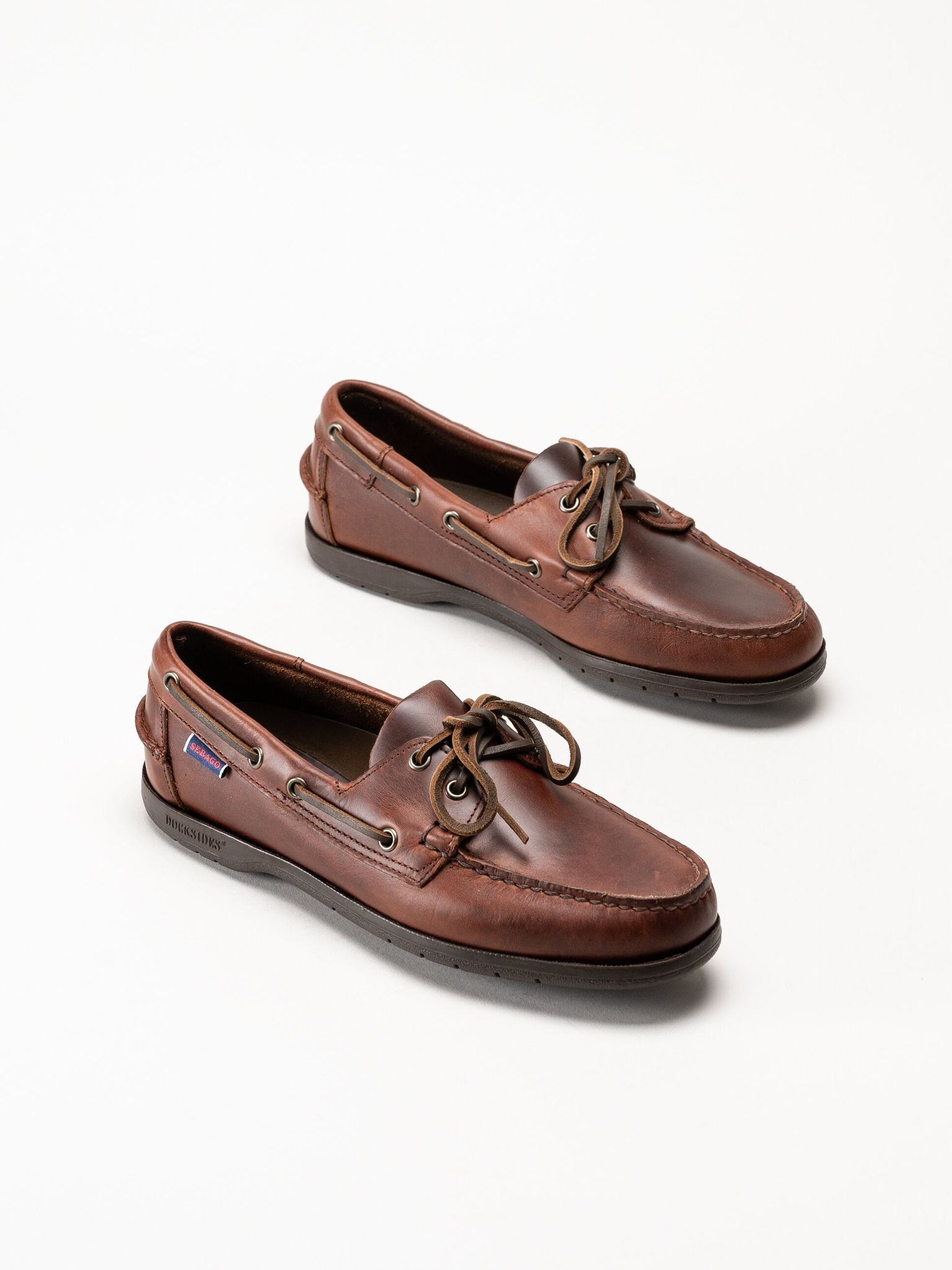 Sebago - Endeavor FGL - Mörkbruna seglarskor i skinn