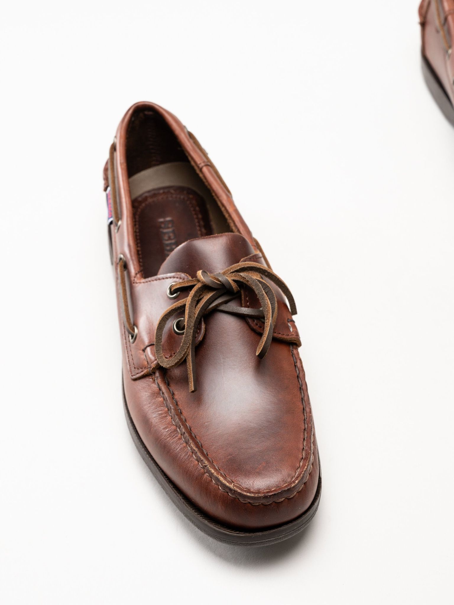 Sebago - Endeavor FGL - Mörkbruna seglarskor i skinn
