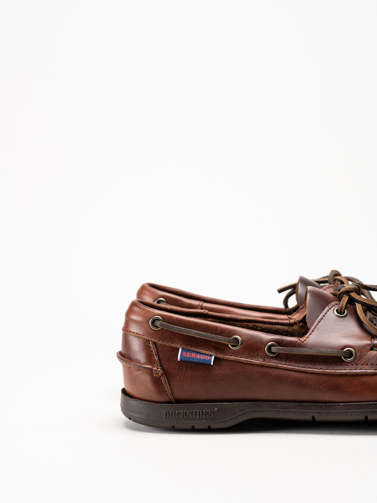 Sebago - Endeavor FGL - Mörkbruna seglarskor i skinn