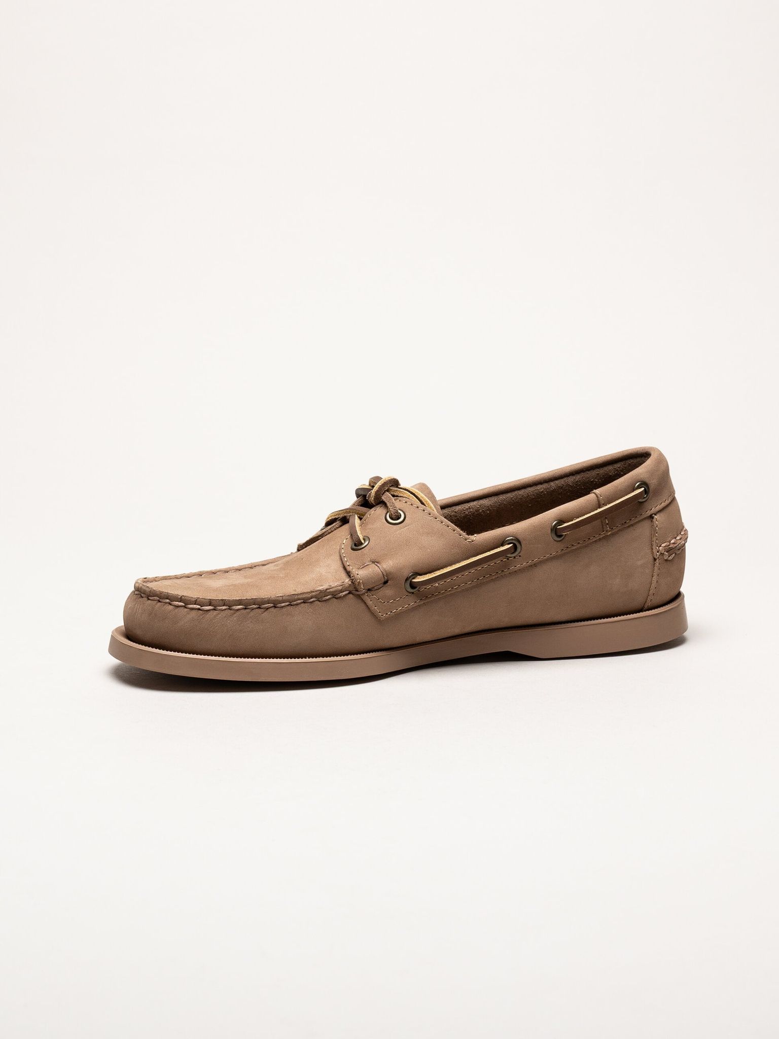 Sebago - Portland - Beige seglarskor i nubuck