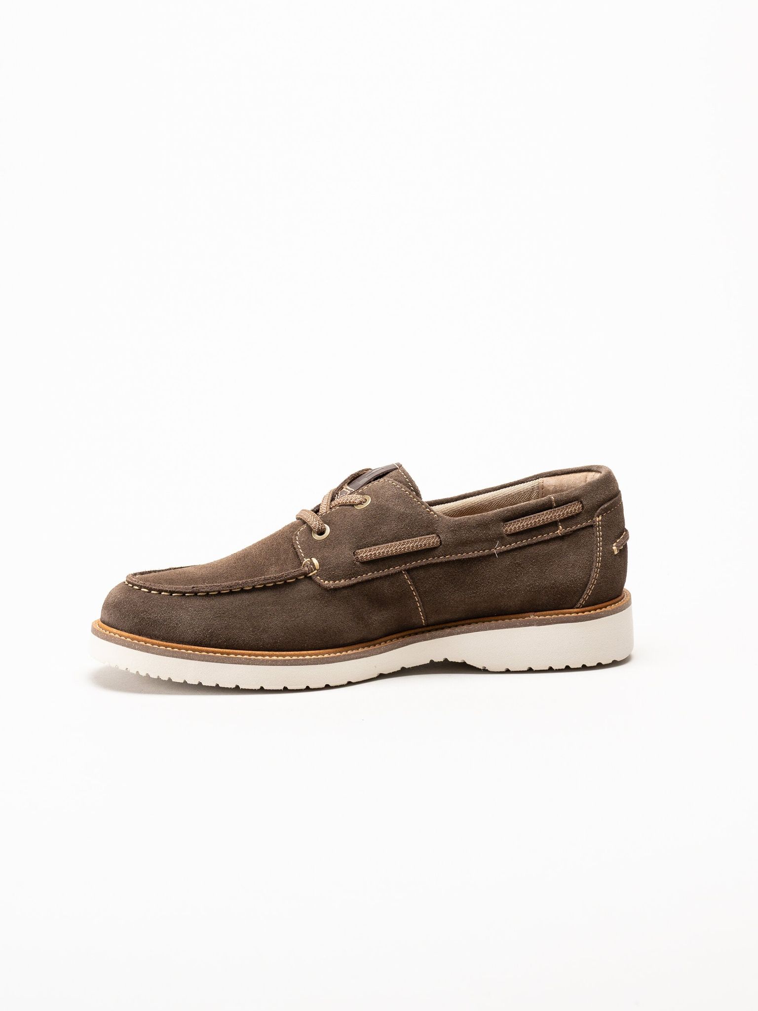 Tamaris - Mörkbruna seglarskor i mocka