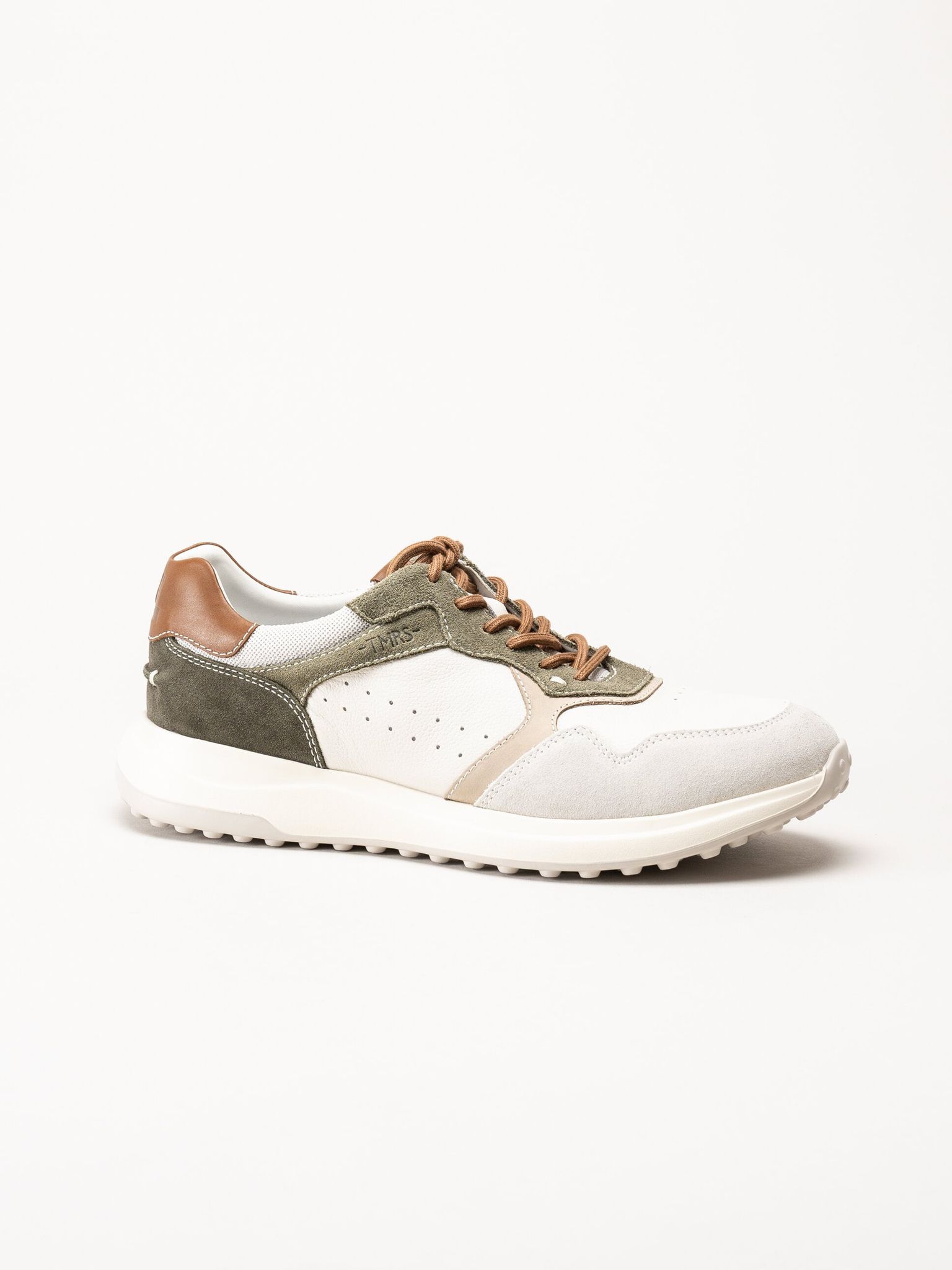 Tamaris - Beige sneakers i mocka