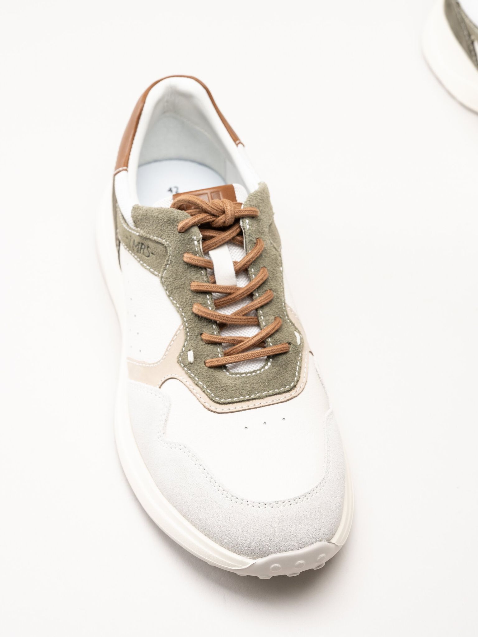 Tamaris - Beige sneakers i mocka