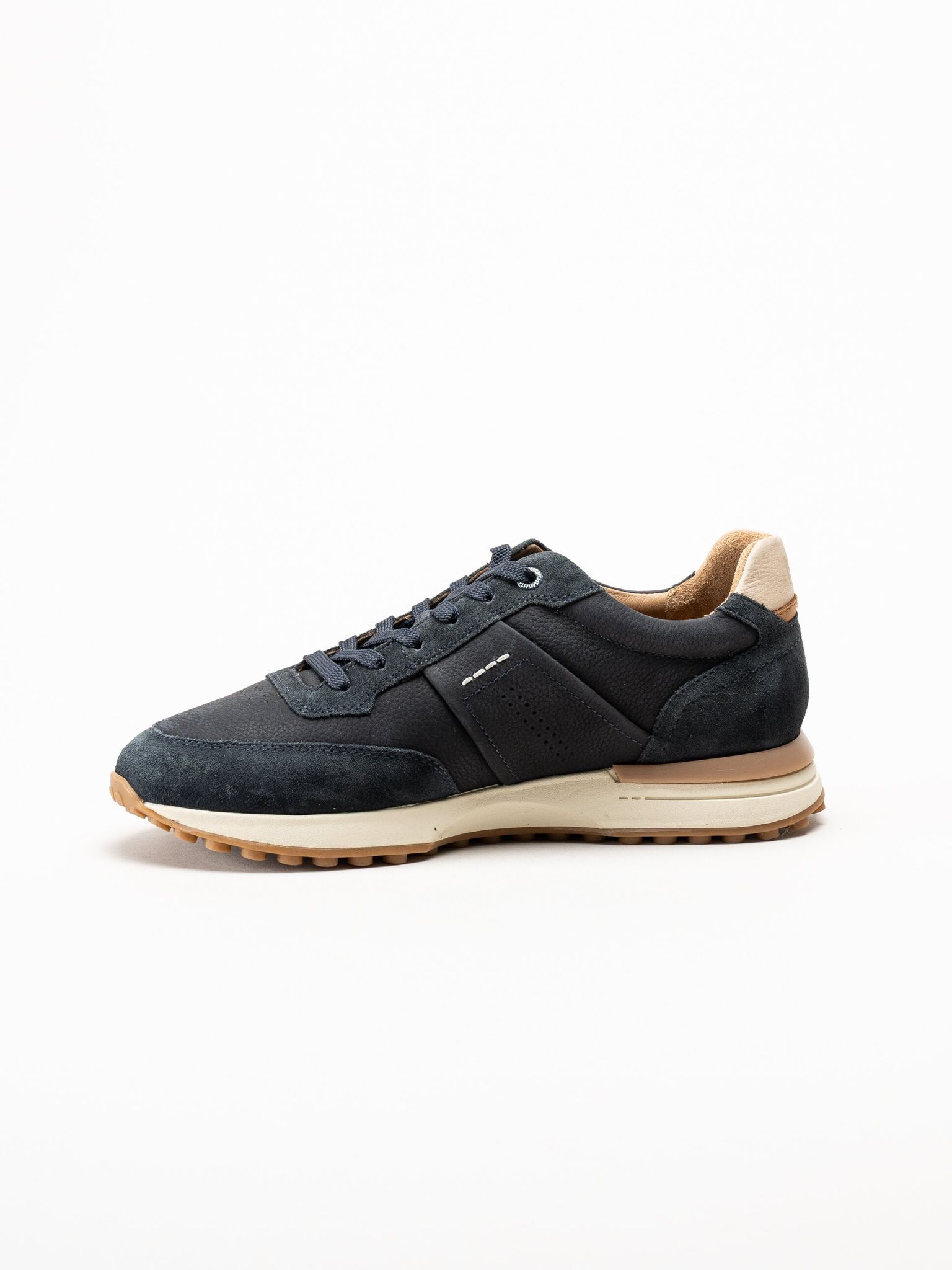 Marco Tozzi - MT Sport - Blå sneakers i skinn och mocka