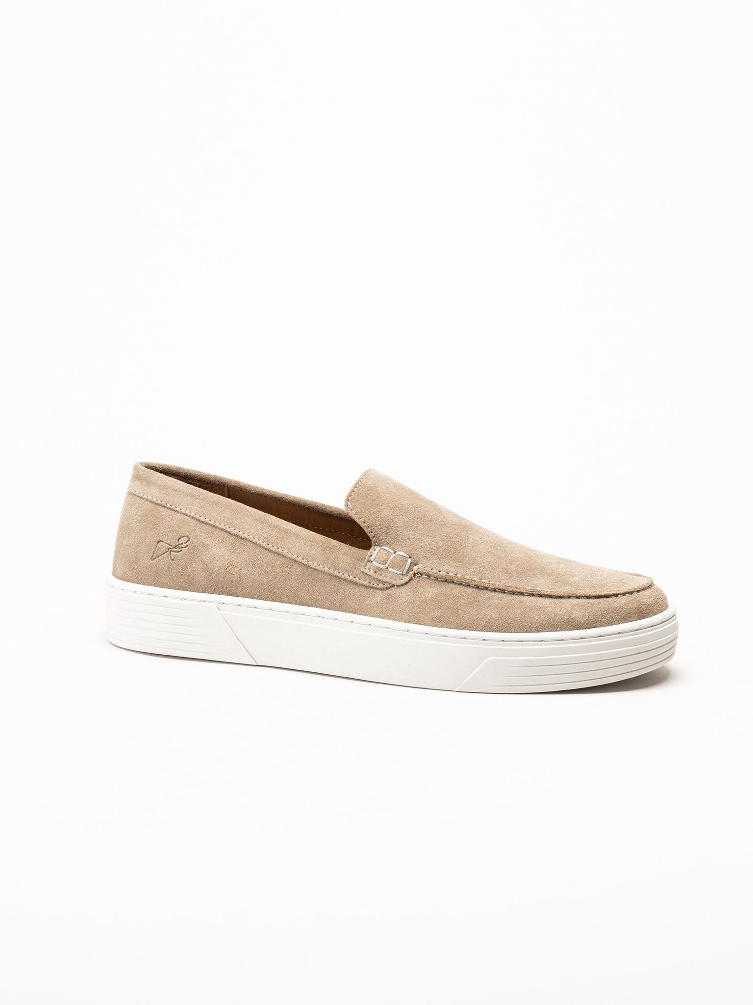 Marco Tozzi - Marco Tozzi by GMK - Beige slip on skor i mocka
