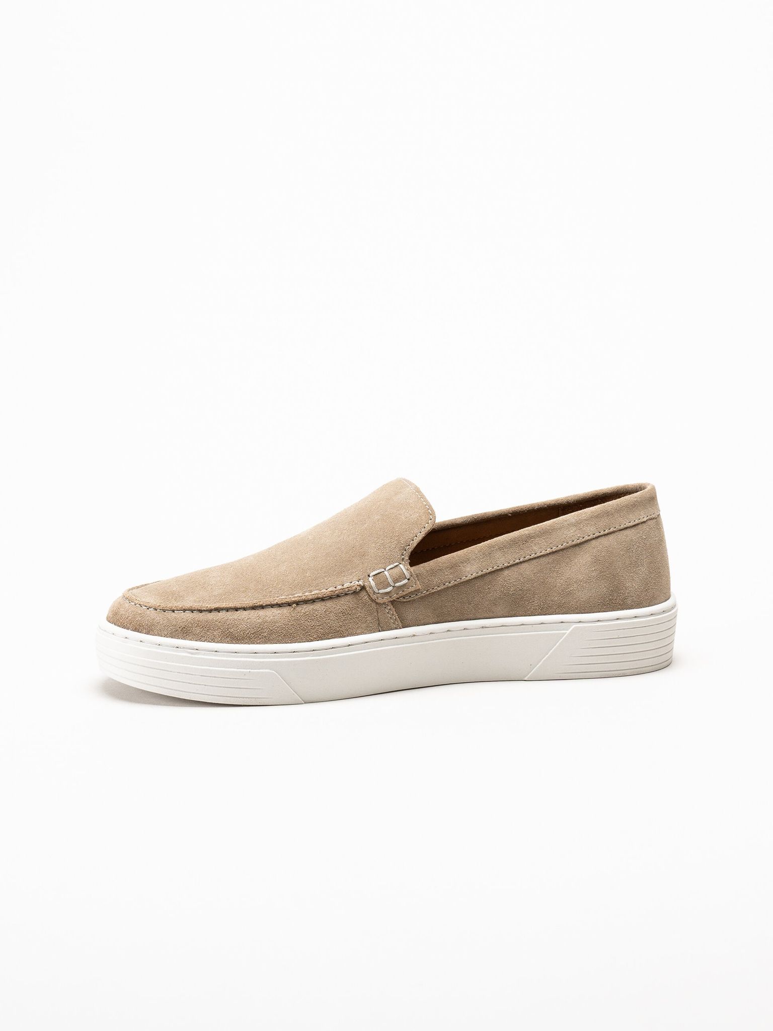 Marco Tozzi - Marco Tozzi by GMK - Beige slip on skor i mocka