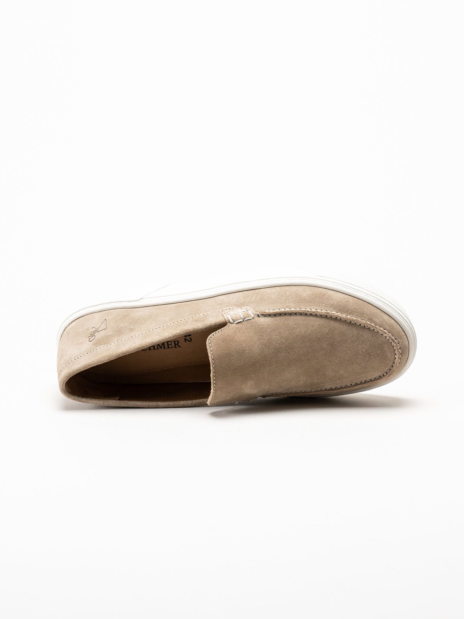 Marco Tozzi - Marco Tozzi by GMK - Beige slip on skor i mocka