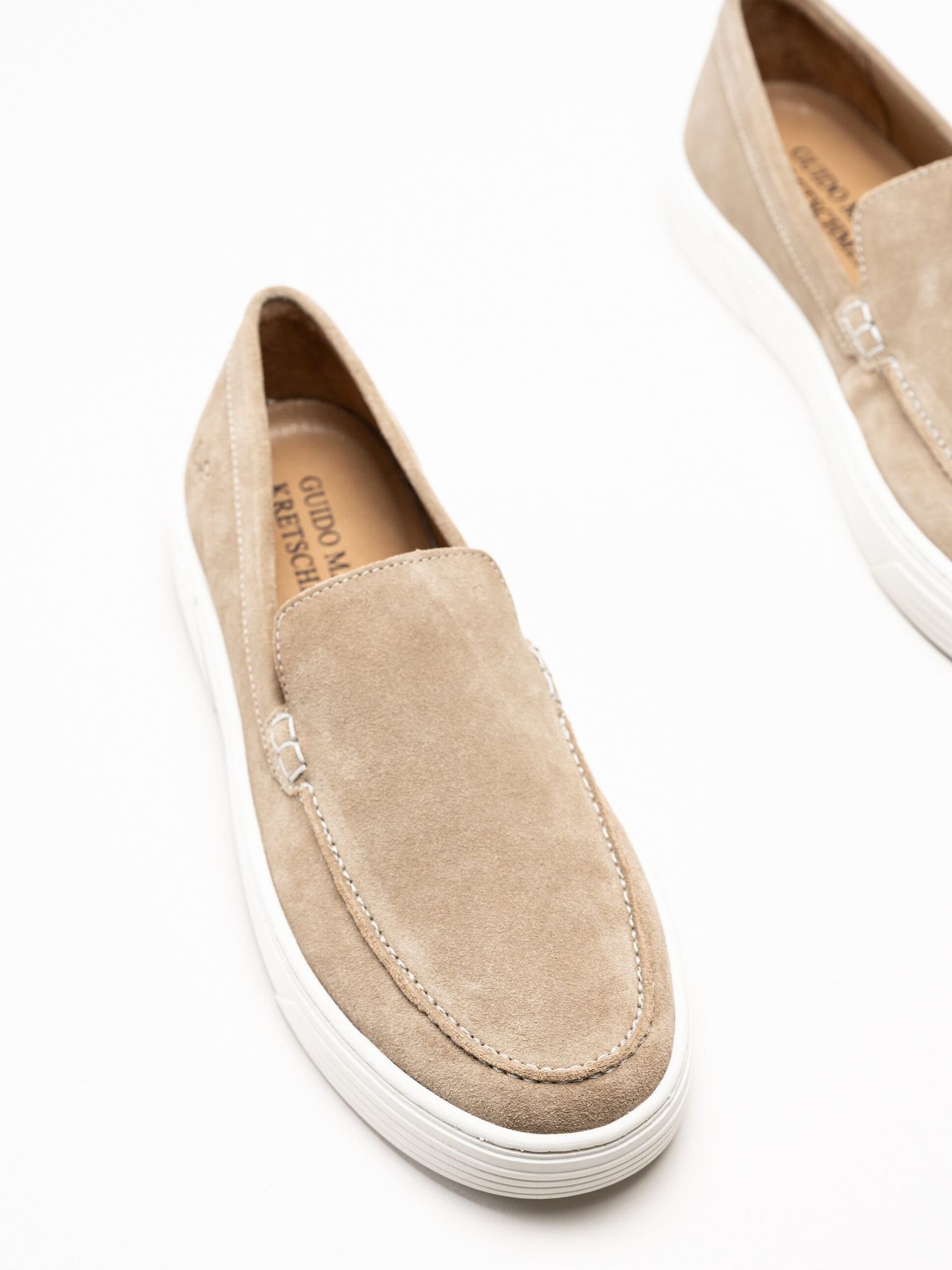 Marco Tozzi - Marco Tozzi by GMK - Beige slip on skor i mocka