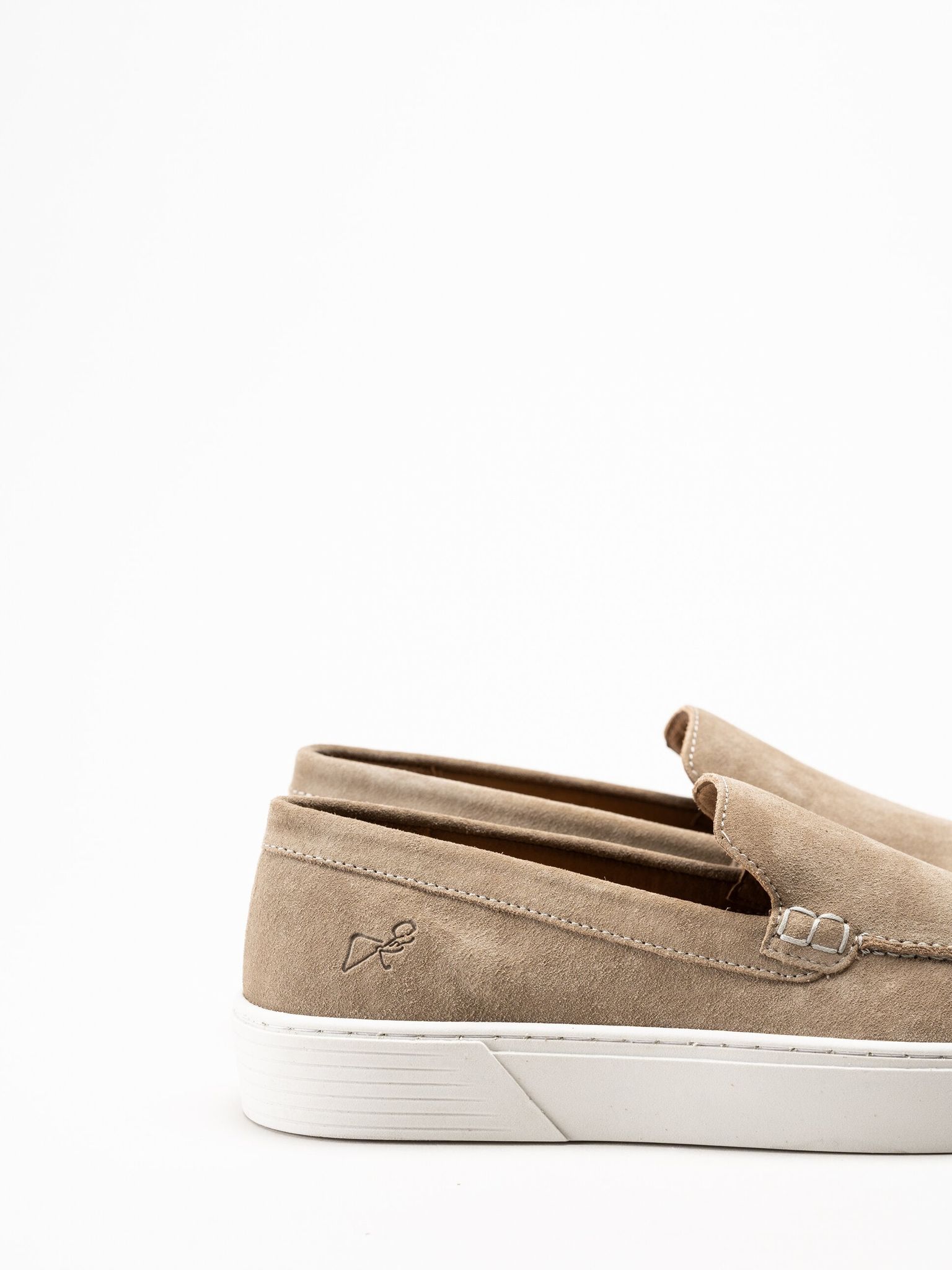 Marco Tozzi - Marco Tozzi by GMK - Beige slip on skor i mocka