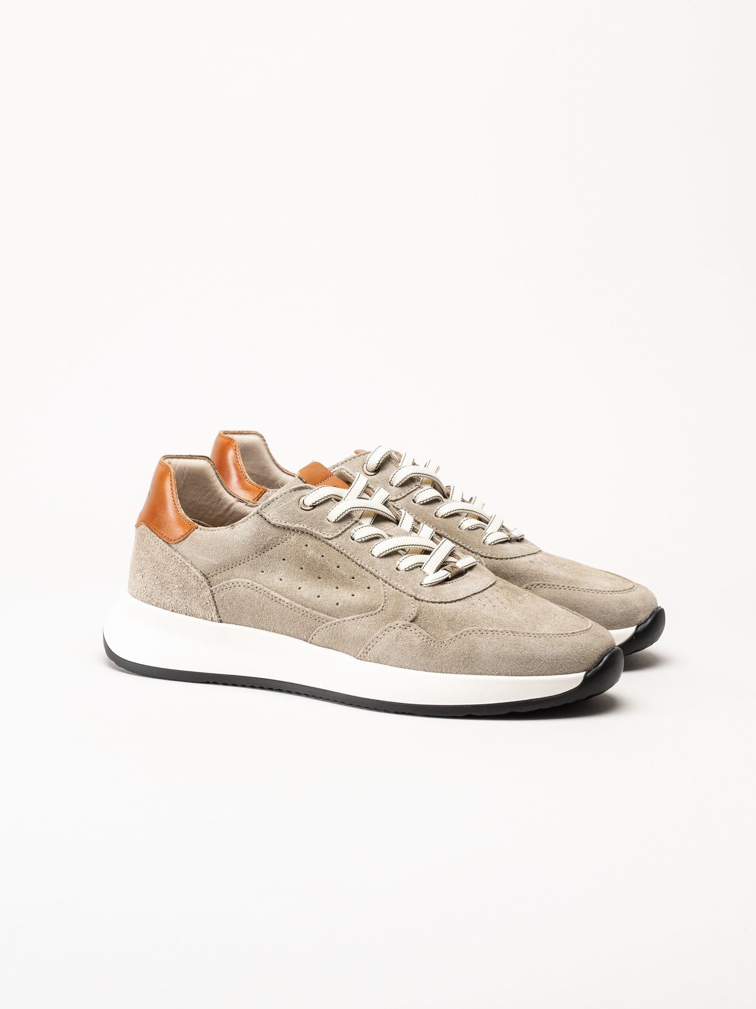 Ambitious - Beige sneakers i mocka
