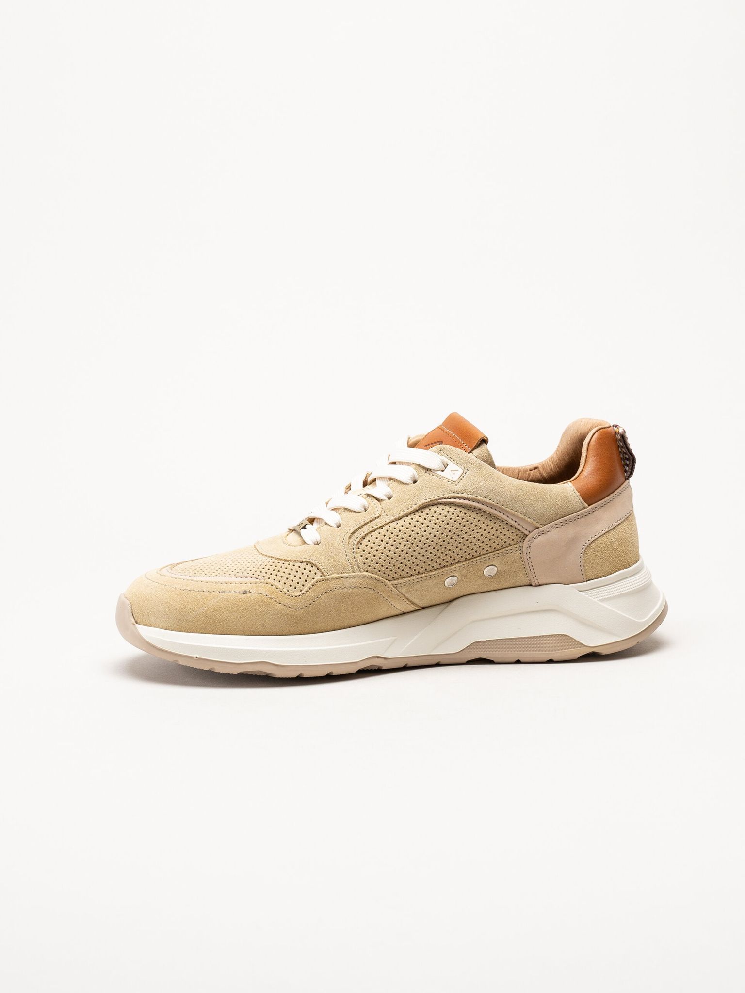 Ambitious - Beige sneakers i mocka