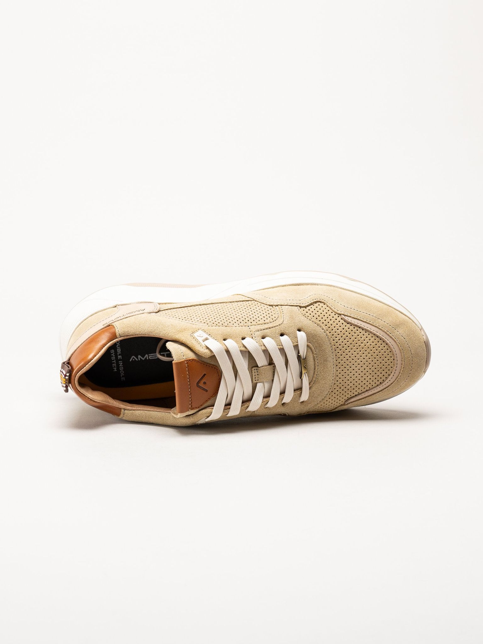 Ambitious - Beige sneakers i mocka